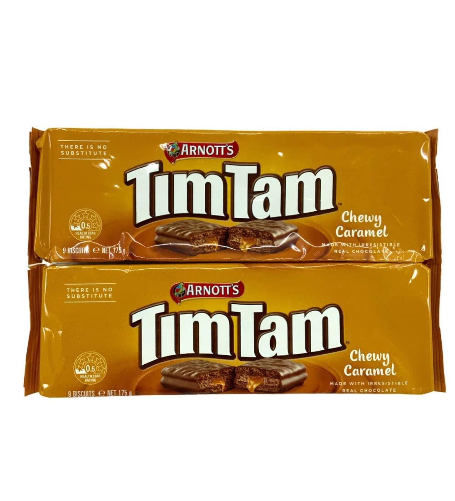 ARNOTT'S Tim Tam Chewy Caramel 175g (Pack of 2)
