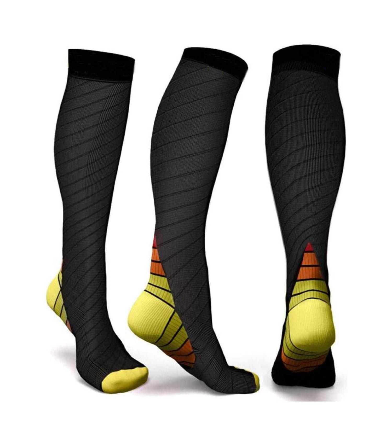 Zlyj 3 Couple Compression Socks - Fitness Running & Cycling Knee Socks for Men & Women - XL Size - Buy Online on GoSupps.com