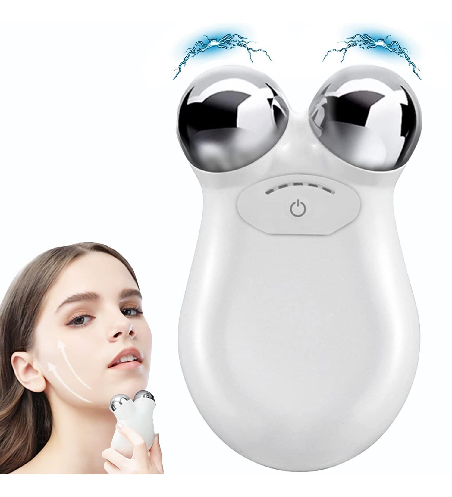 Microcurrent Facial Device - Mini Face Lift Roller for Wrinkle Removal & Skin Tightening - Buy Online on GoSupps.com
