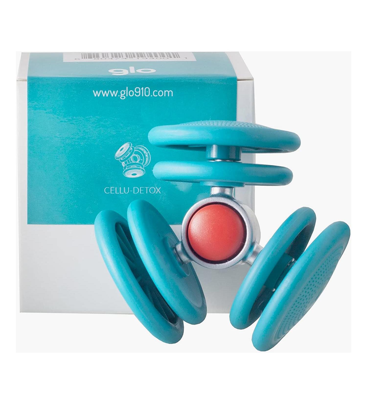 Glo Cellular-Detox Drainage Head for GLO 910 Anti-Cellulite Massager | Stimulate Drainage & Smooth Watery Cellulite | Anti-Toxins & Anti-Swollen Legs - Turquoise Green - Buy Online on GoSupps.com