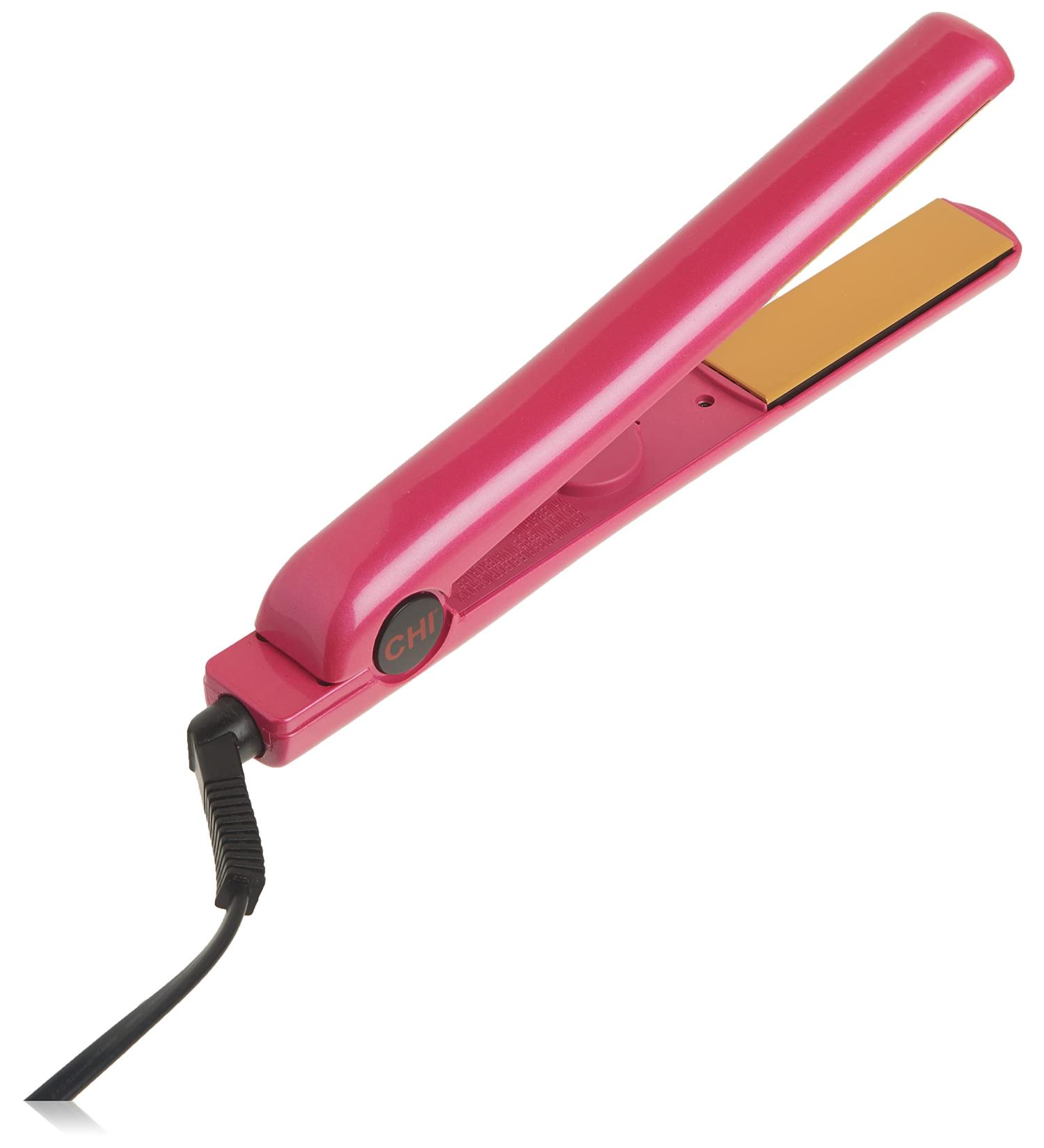 CHI Tourmaline Ceramic Hair Straightening Flat Iron - 1 Plates - Pure Pink | Professional Salon Model - Buy Online on GoSupps.com