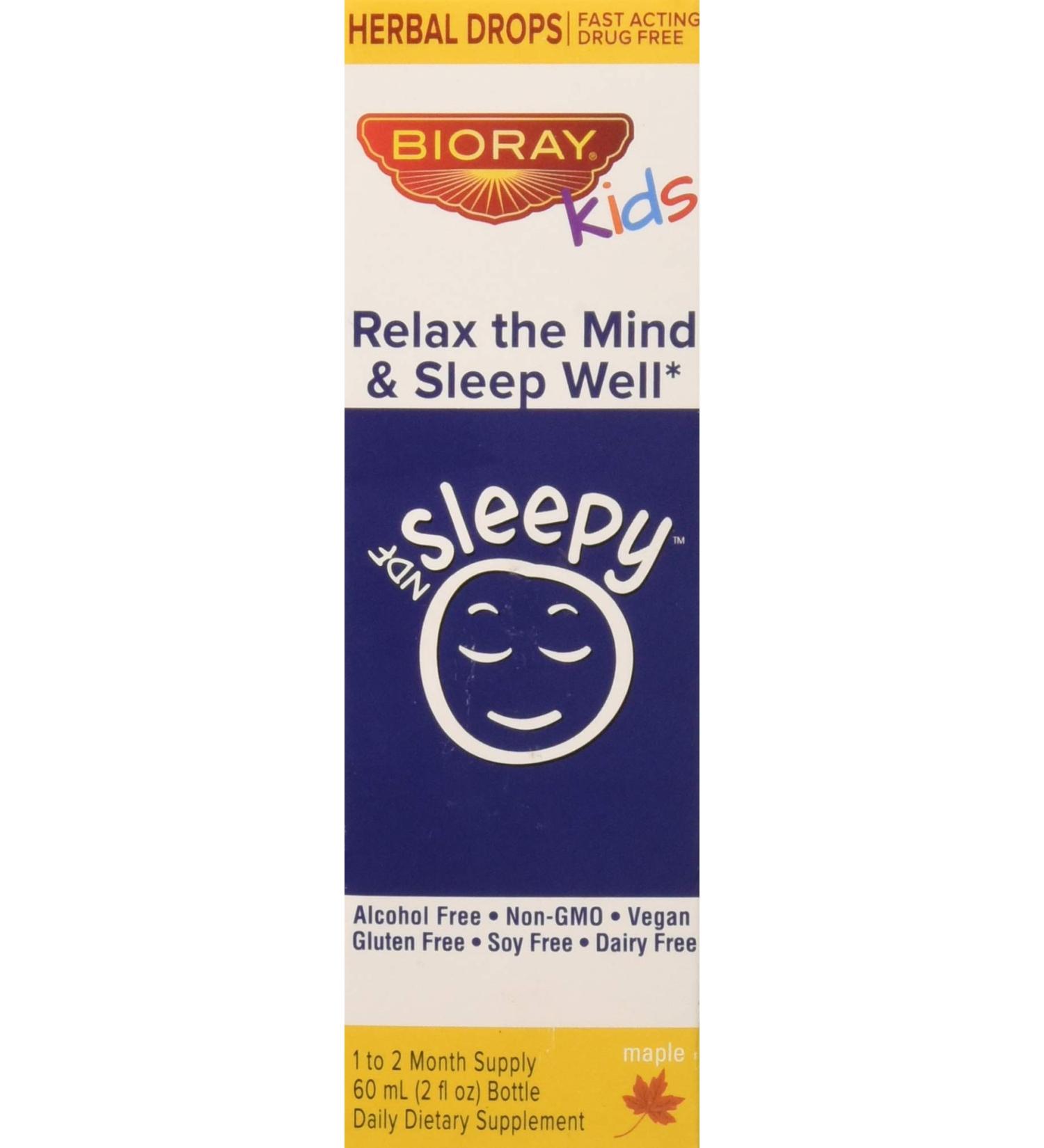 Bioray Kids NDF Sleepy Relax - 2 fl oz (60 ml) | Natural Sleep Aid for Children - Buy Online on GoSupps.com