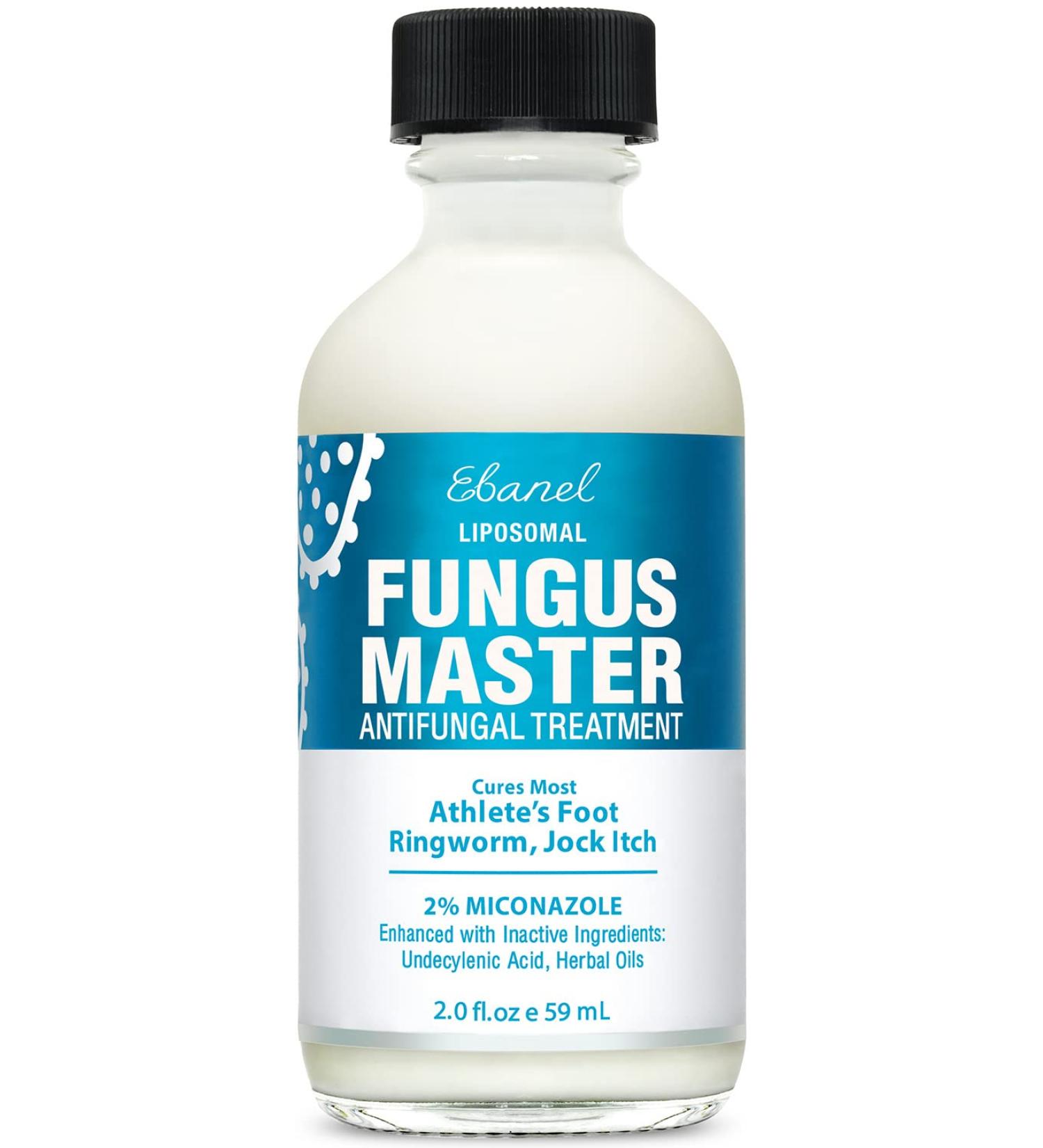 Ebanel Athletes Foot Fungus Treatment - Extra Strength Antifungal Cream with Miconazole Undecylenic Acid - Herbal Remedies for Skin Fungi, Toe Nail Fungus, Jock Itch & Ringworm - 2oz (Pack of 1) - Buy Online on GoSupps.com