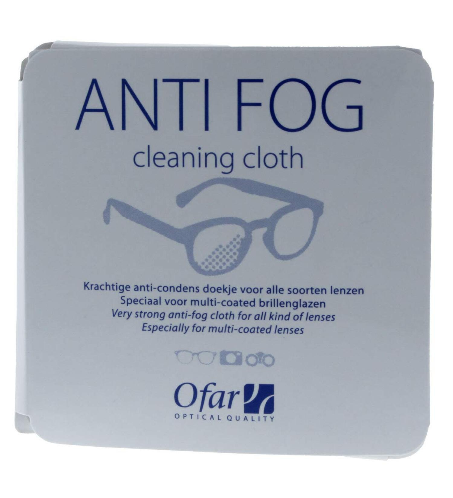 Blue glasses cleaning cloth Ultra Antifog with effective anti-fog effect 13 x 13 cm
