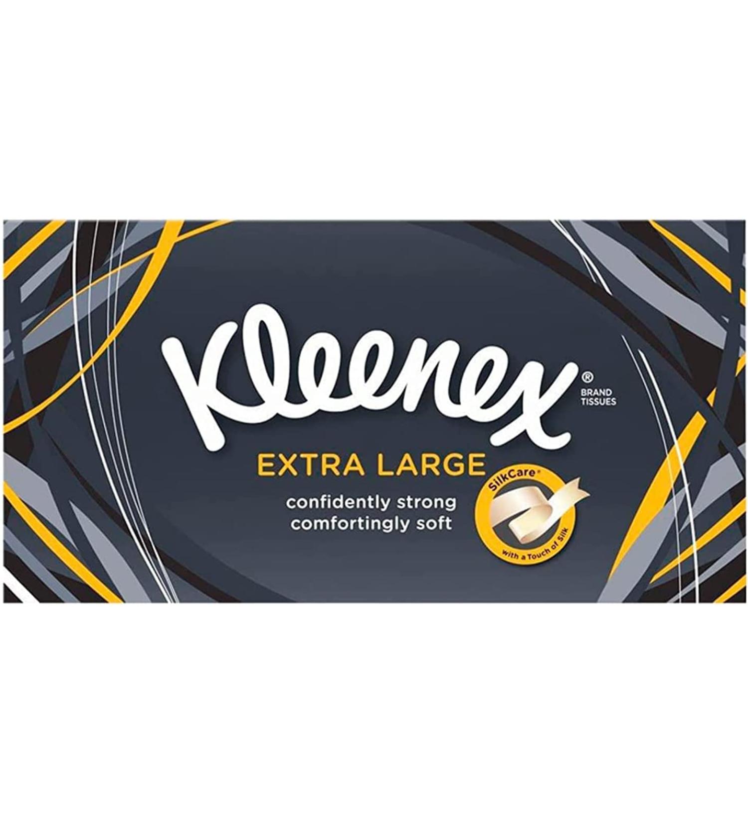 Kleenex Facial Tissue for Men - XL Size 500g 90 Pieces - Soft and Strong - International Shipping Available - Buy Online on GoSupps.com