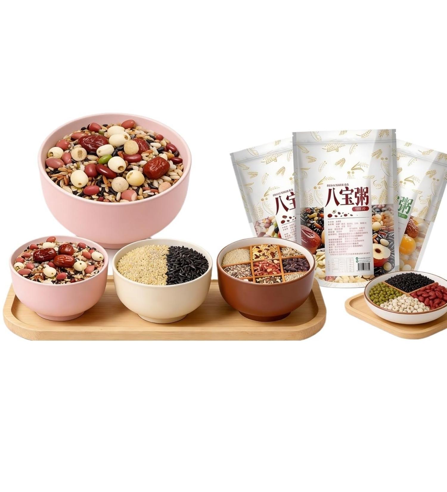 M lange De Porridge Premium 8 Treasures 500 G X 3 Sachets Grains Entiers Et C r ales Sans Gluten For Congee Fait Maison Petit-d jeuner Collation Sains Facile Cuisiner - Buy Online on GoSupps.com