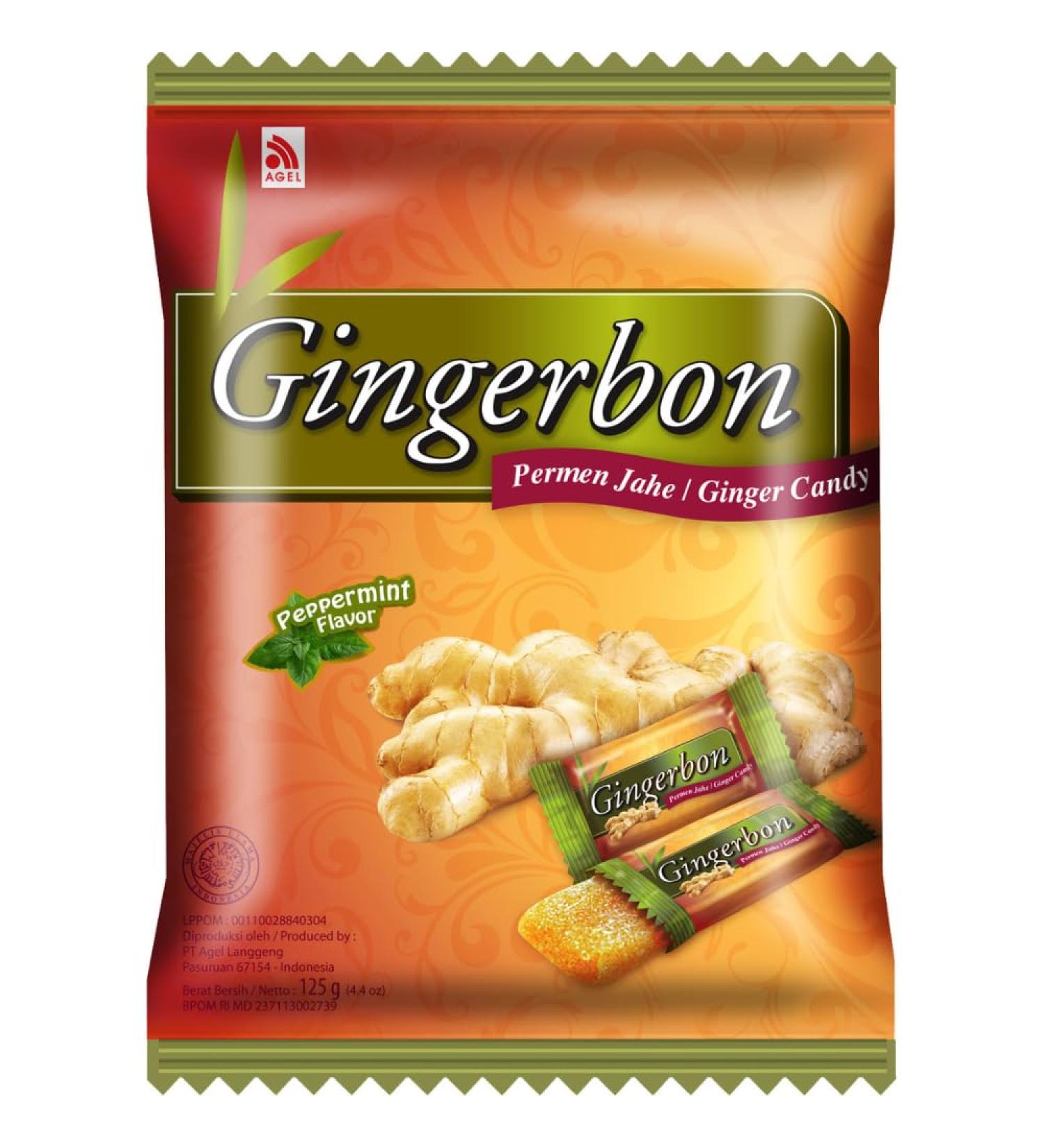 Gingerbon Ginger Peppermint Bonbons - 125g Pack | Premium International Shipping - Buy Online on GoSupps.com