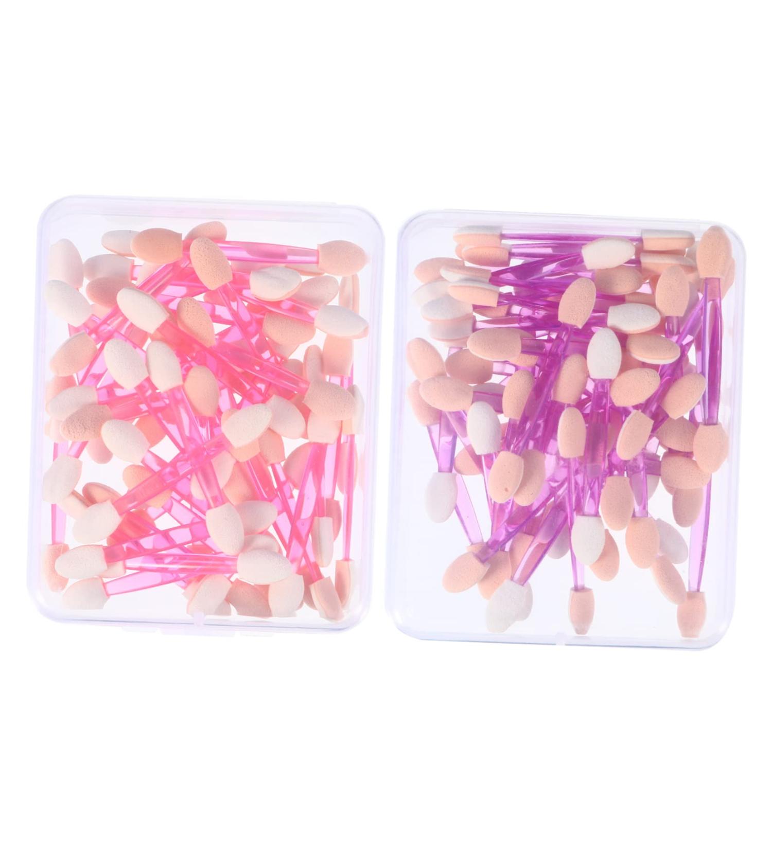 CANIGHT 100pcs Double Ended Eyeshadow Brush Eye Makeup Brushes Makeup Eyeshadow Non Latex - Buy Online on GoSupps.com