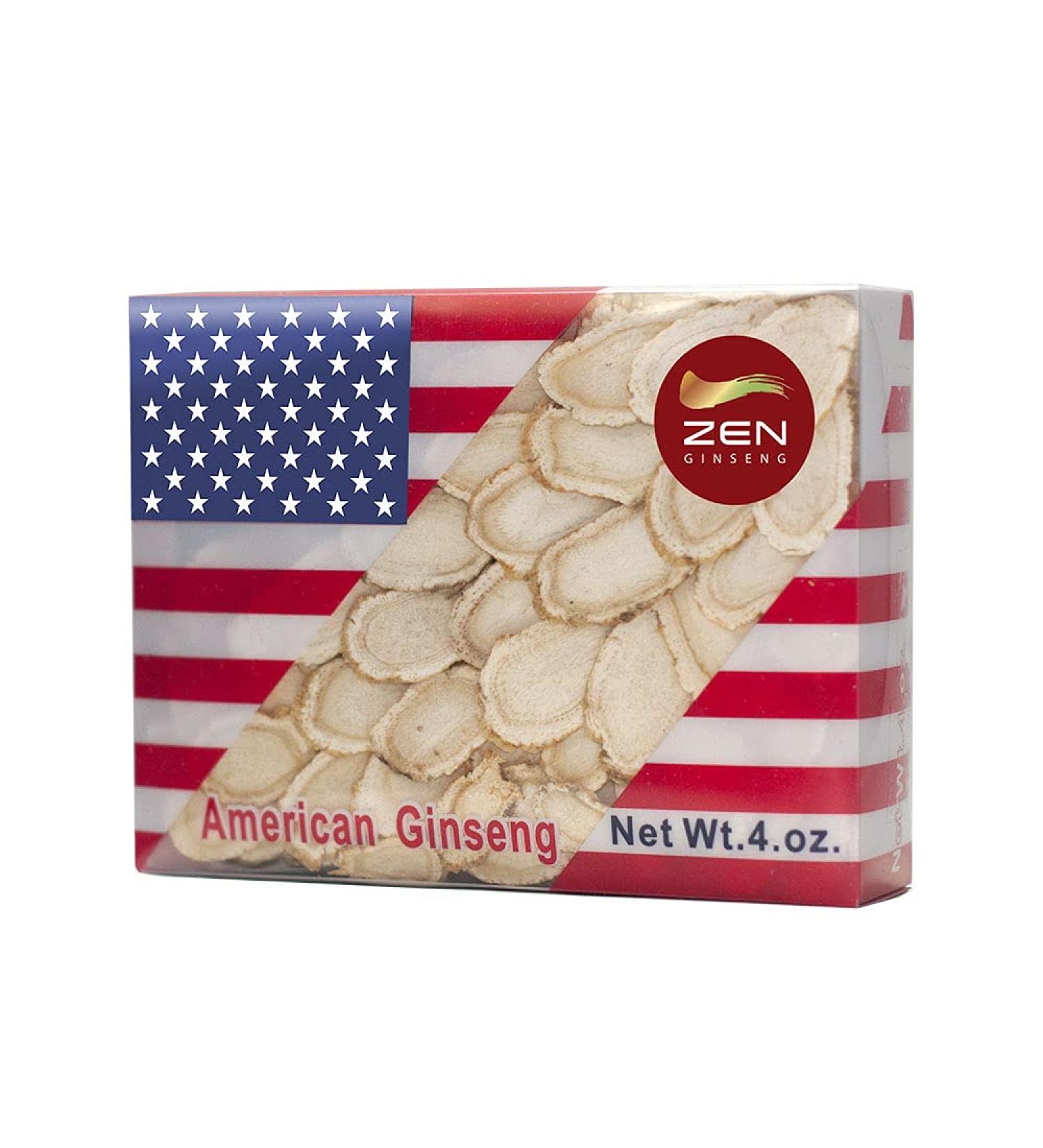 Premium American Wisconsin Ginseng Slice 4oz/Box - Boost Energy & Stamina, Improve Performance and Mental Health for Men & Women - Buy Online on GoSupps.com
