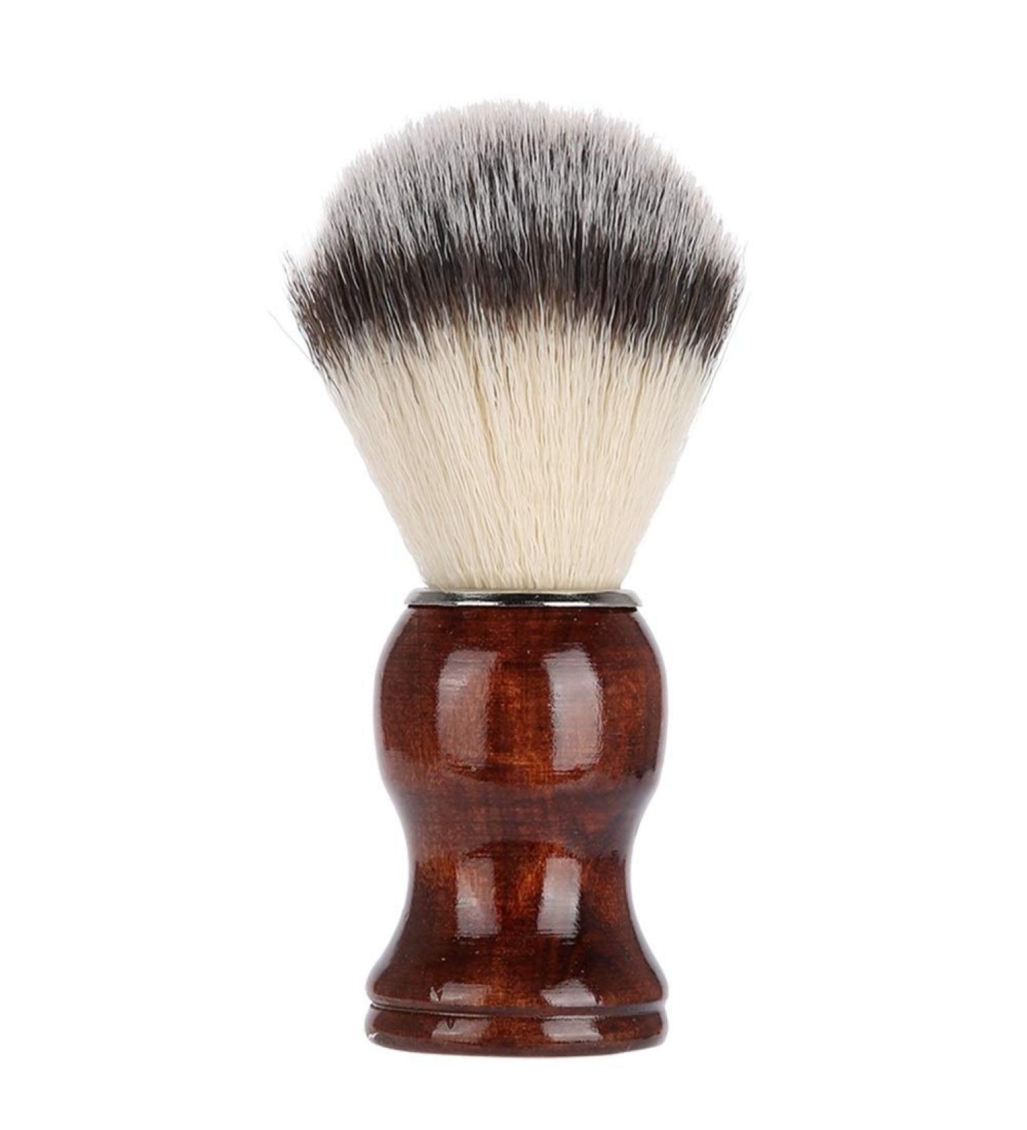 Portable Beard Brush - Wooden Handle Shaving Brush for Effortless Grooming | International Shipping Available - Buy Online on GoSupps.com