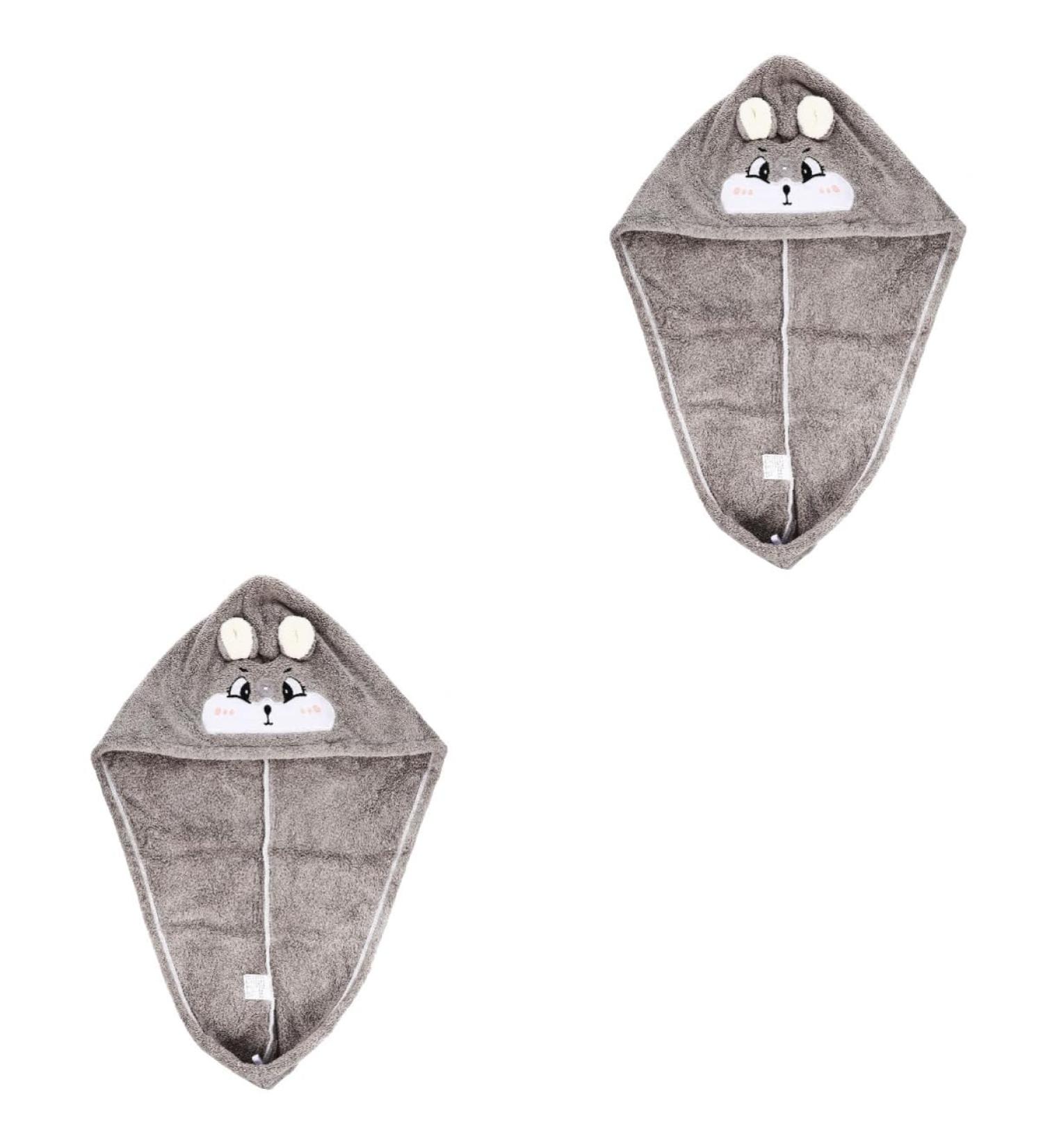 Ciieeo 2pcs Dry Hair Cap Wet Hair Dry Hat Shower Hair Turban Towel Hair Scarf Wet Hair Turbans Shower Hat for Kids Dry Hair Hat Water Absorption Caps Cartoon Bath Products Tool As Shownx2pcs 65X25CMx2pcs - Buy Online on GoSupps.com