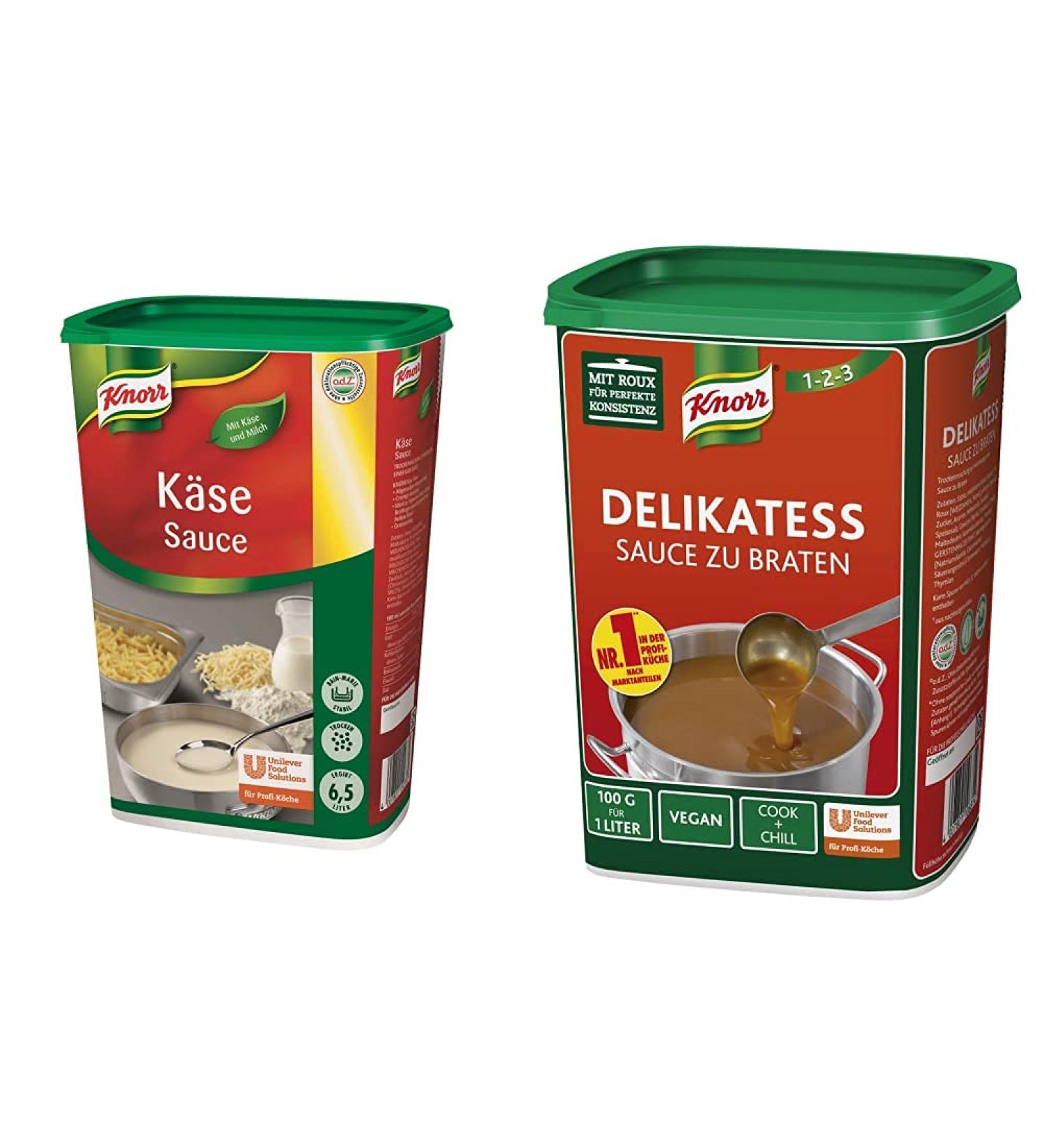 Buy Knorr Cheese Sauce & Delicate Fry Sauce Bundle - Creamy 1kg Packs for Global Shipping - Buy Online on GoSupps.com