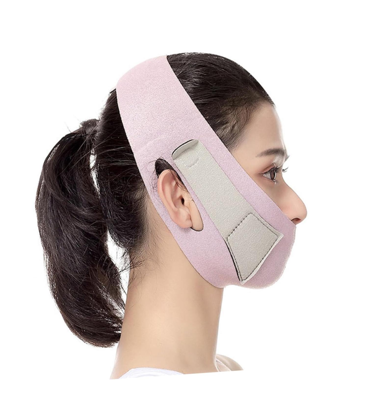 Double Chin Strap for Slimming Cheeks Firming Belt Band for Lifting the Cheek Slimming on the Face Facelift Belt Face Slim Thin Tight Pink Noodles - Buy Online on GoSupps.com