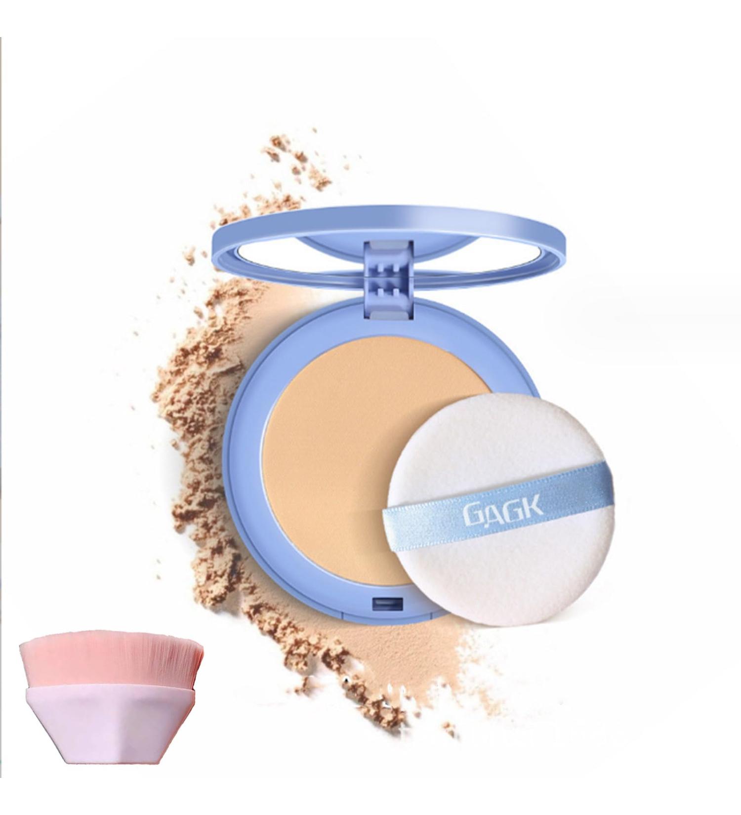Matte Wet And Dry Powder Gagk Matte Perfection Pressed Powder Lasting Waterproof Makeup Jelly Pressed Setting Powder with Mini Powder Puff (#02 NATURAL BEIGE 10g) #02 Natural Beige 10 g (Pack of 1) - Buy Online on GoSupps.com