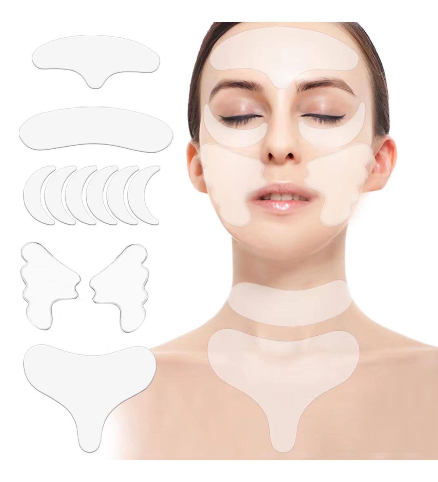 Face Lifting Patches Reusable Plumping Neck Pads Facial Wrinkle Smoothing Patches All in One Wrinkle Treatment Anti-Ageing for Rejuvenated Skin elasticity Anti Wrinkle Patches (Style B) - Buy Online on GoSupps.com