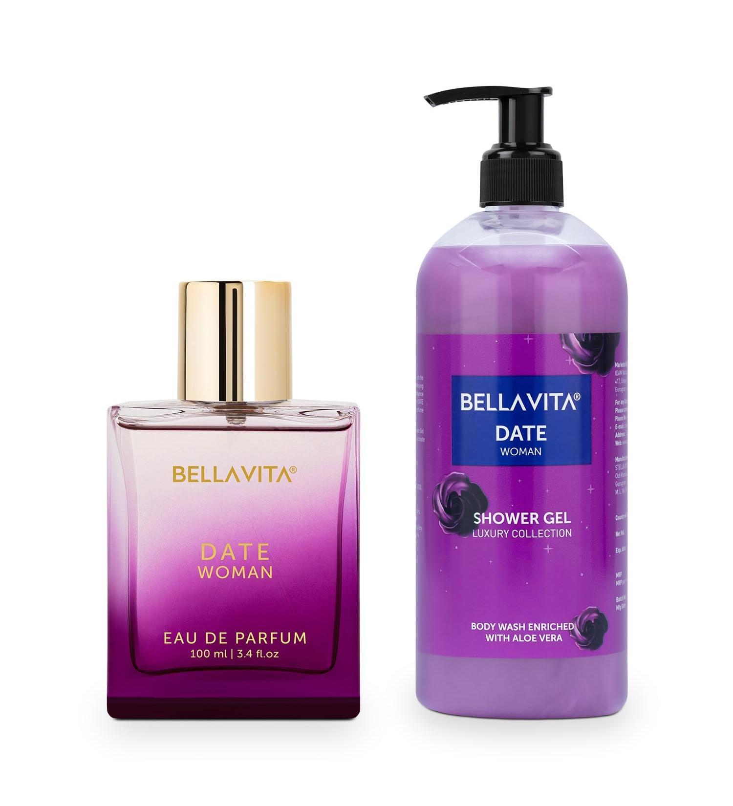 Luxury Date Woman EDP Premium Long Lasting Fragrance Perfume 100ml (3.4 fl.oz.) & Shower Gel for Deep Cleansing Hydrating Softer Skin with Aloe Vera 500ml (16.91 fl.oz.) - Buy Online on GoSupps.com
