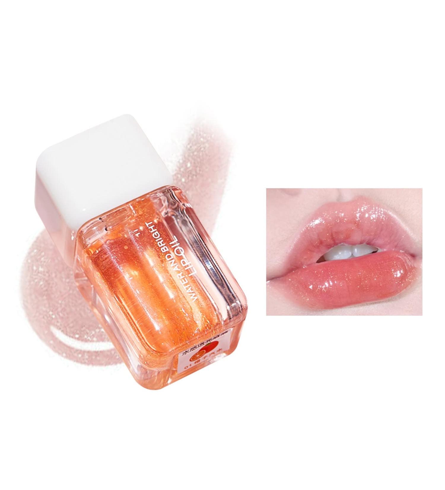 WGUST Hydrating Lip Glow Oil - Nourishing Fruit Extract Plumping Lip Gloss for Lip Care - Long Lasting & Non-Sticky Formula - A01# 0.10 Fl Oz - Buy Online on GoSupps.com