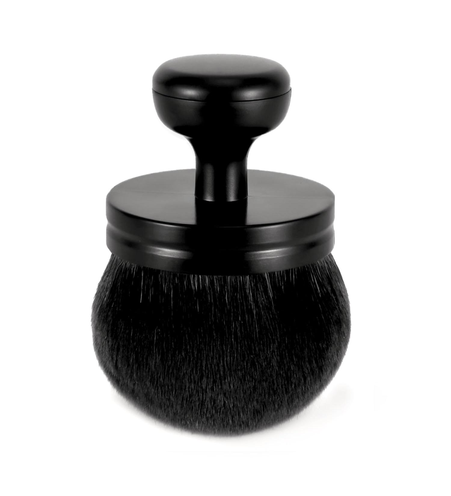 Extra Large Self Tanning Brush - Oval Body Makeup Applicator for Smooth Blending | Ideal for Sunscreen Bronzer & Spray Tan | Kabuki Face Brush (Black - Buy Online on GoSupps.com