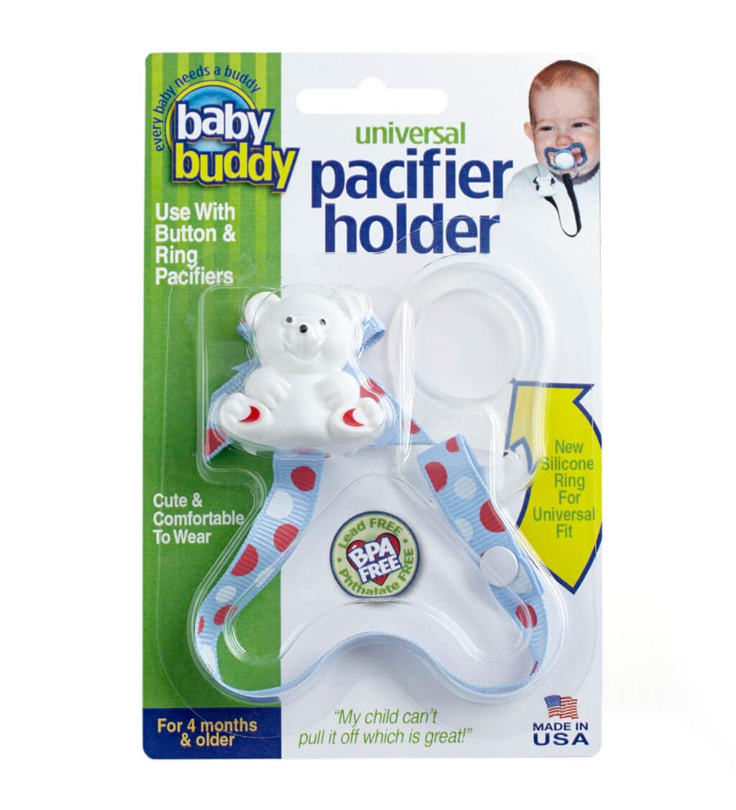 Buy Baby Buddy Universal Pacifier Holder - USA Dots | Baby Accessories | Secure & Stylish Pacifier Holder for Babies - Buy Online on GoSupps.com