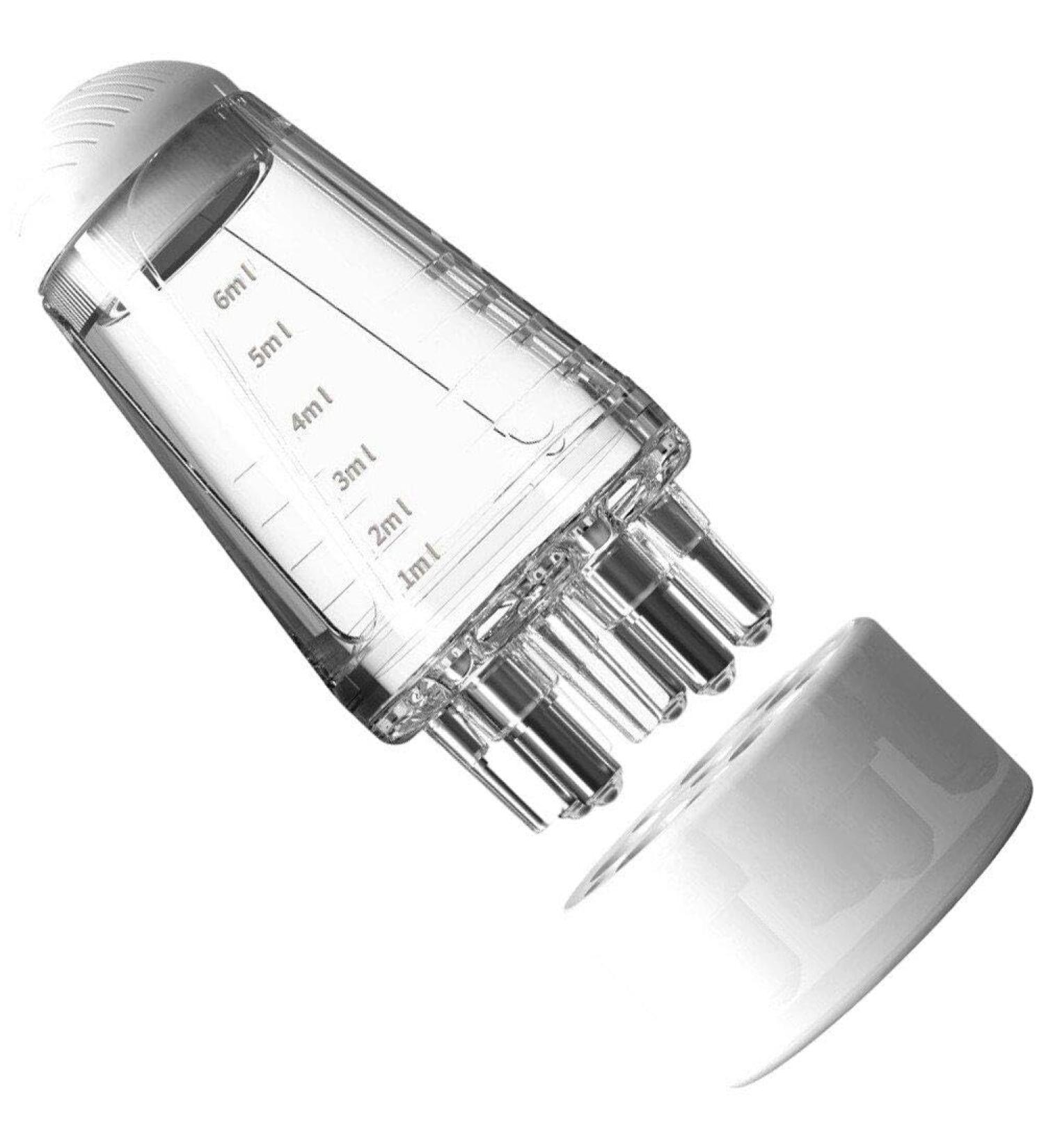 Scalp Applicator Liquid Cam - Portable Hair Oil Massager Comb with Roller Ball | Mini Hair Care Tools in White - Buy Online on GoSupps.com