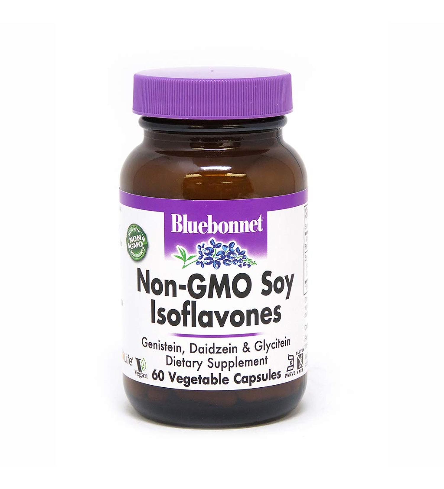 Buy Bluebonnet Nutrition Non-GMO Soy Isoflavones 60 Vcaps - Premium Plant-Based Supplement - Buy Online on GoSupps.com