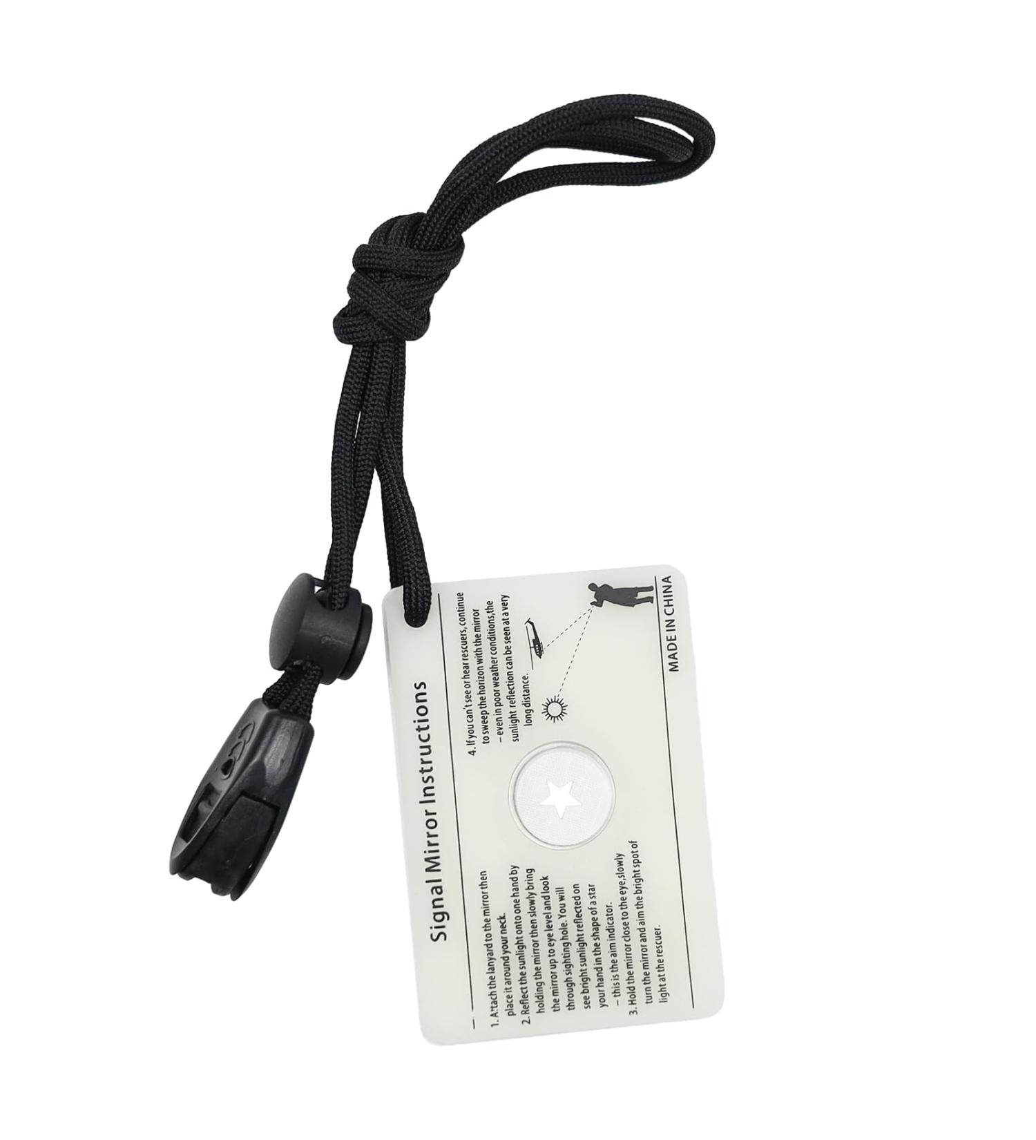 Survival Reflective Signal Mirror | Essential Outdoor & Emergency Tool for Adventure - Buy Online on GoSupps.com