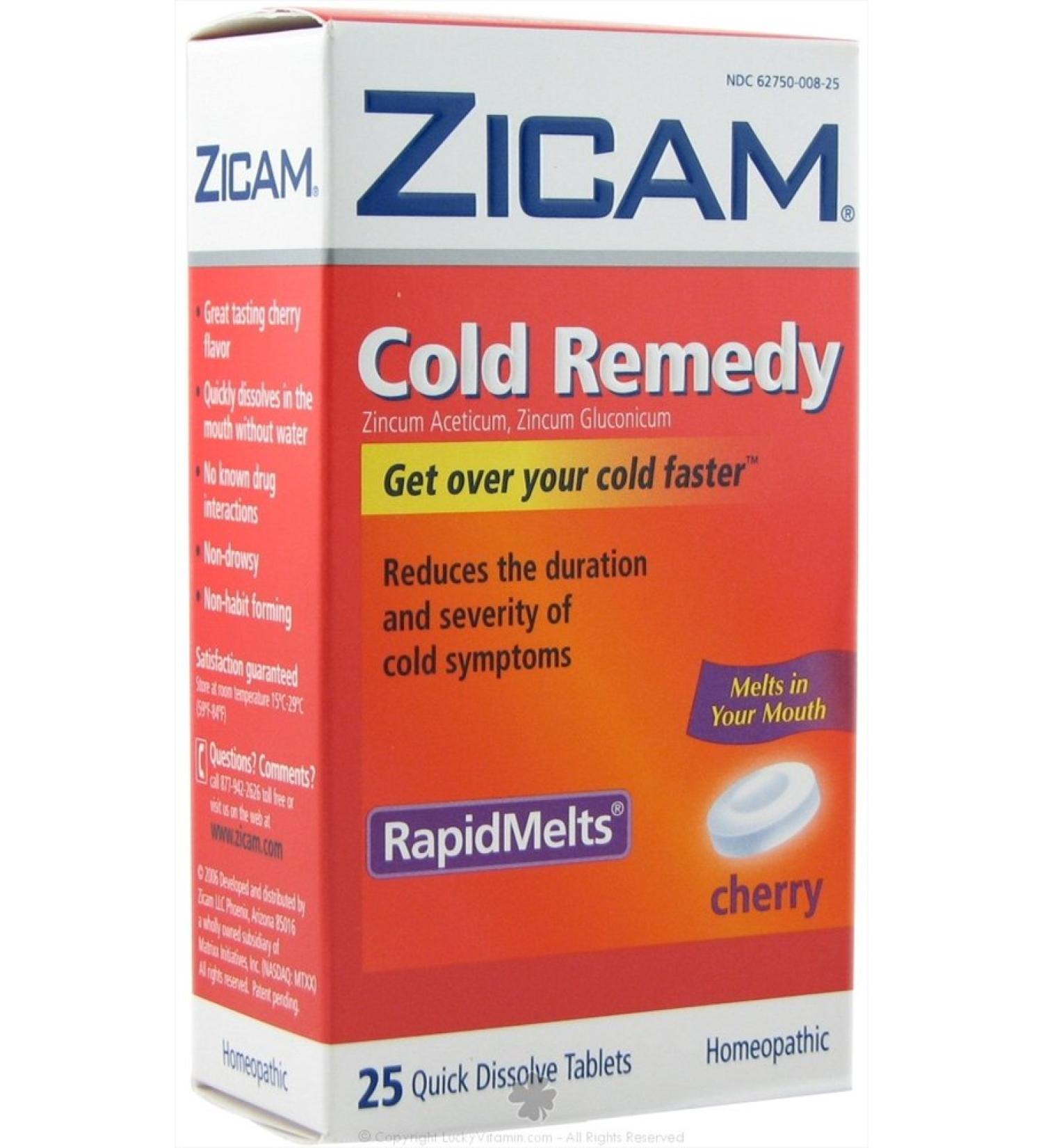 Zicam - Cold Remedy Rapid Melts Cherry - 25 Tablets