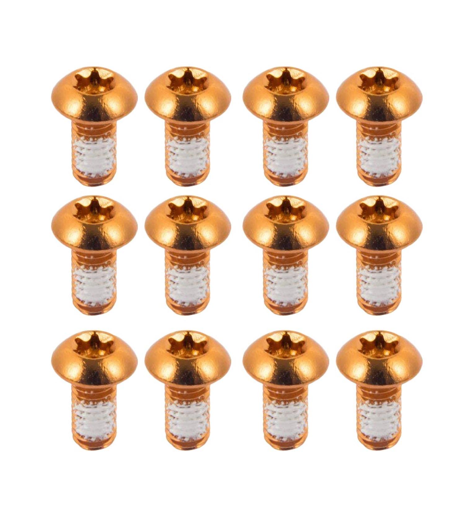CNC 12 Pcs Orange Bicycle Disc Brake Bolts | M5x10mm MTB Rotor Bolts for 6-Bolt System | Mountain Bike Brake Bolts - Buy Online on GoSupps.com