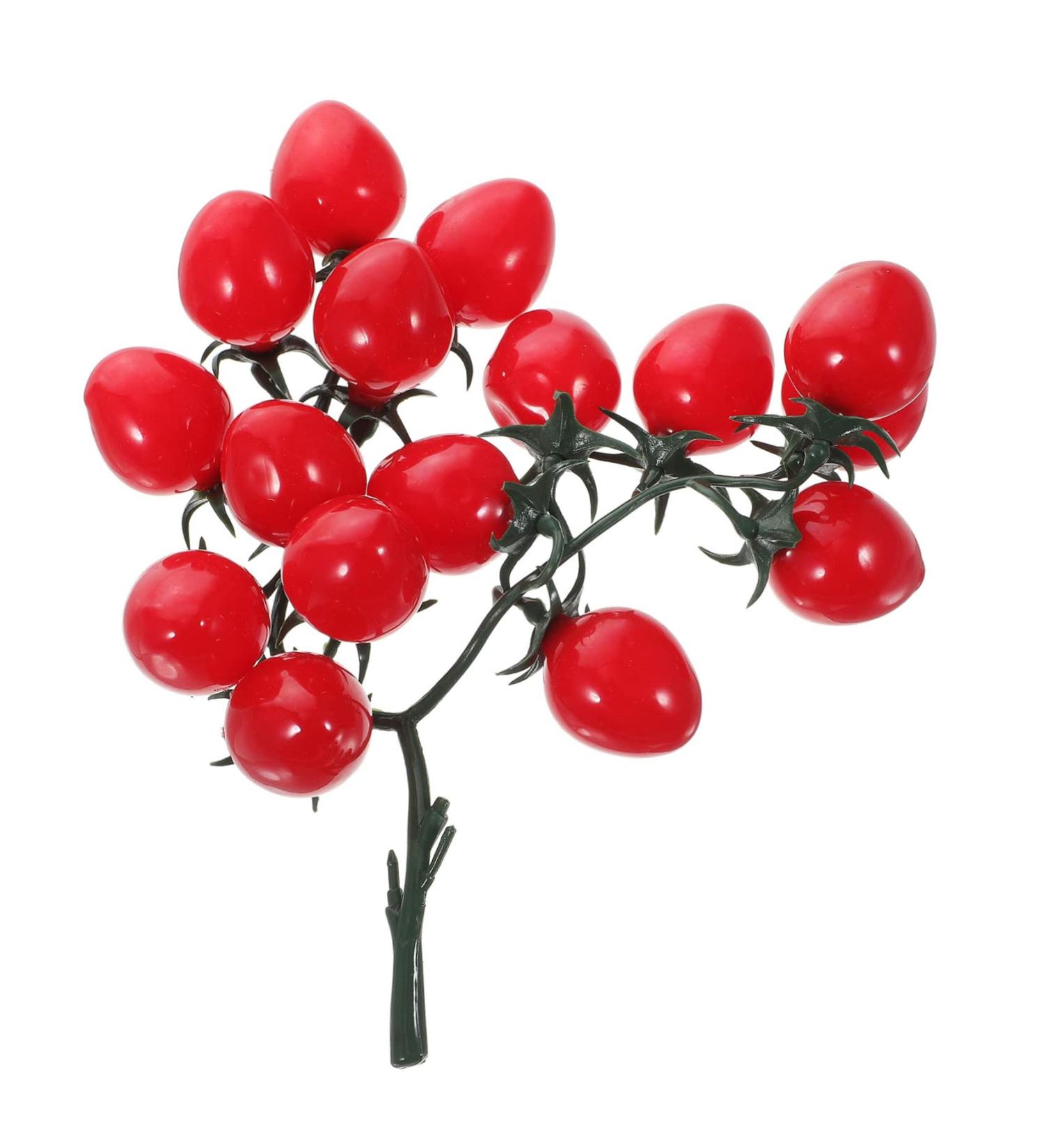 OUNONA String Simulated Cherry Tomatoes Artificial Cherry Tomato Fake Fruit Decorations Artificial Plants Garland Home Decor Mini Decor Realistic Plastic Cherry Tomatoes Party Decor Small Red 18X16CM - Buy Online on GoSupps.com