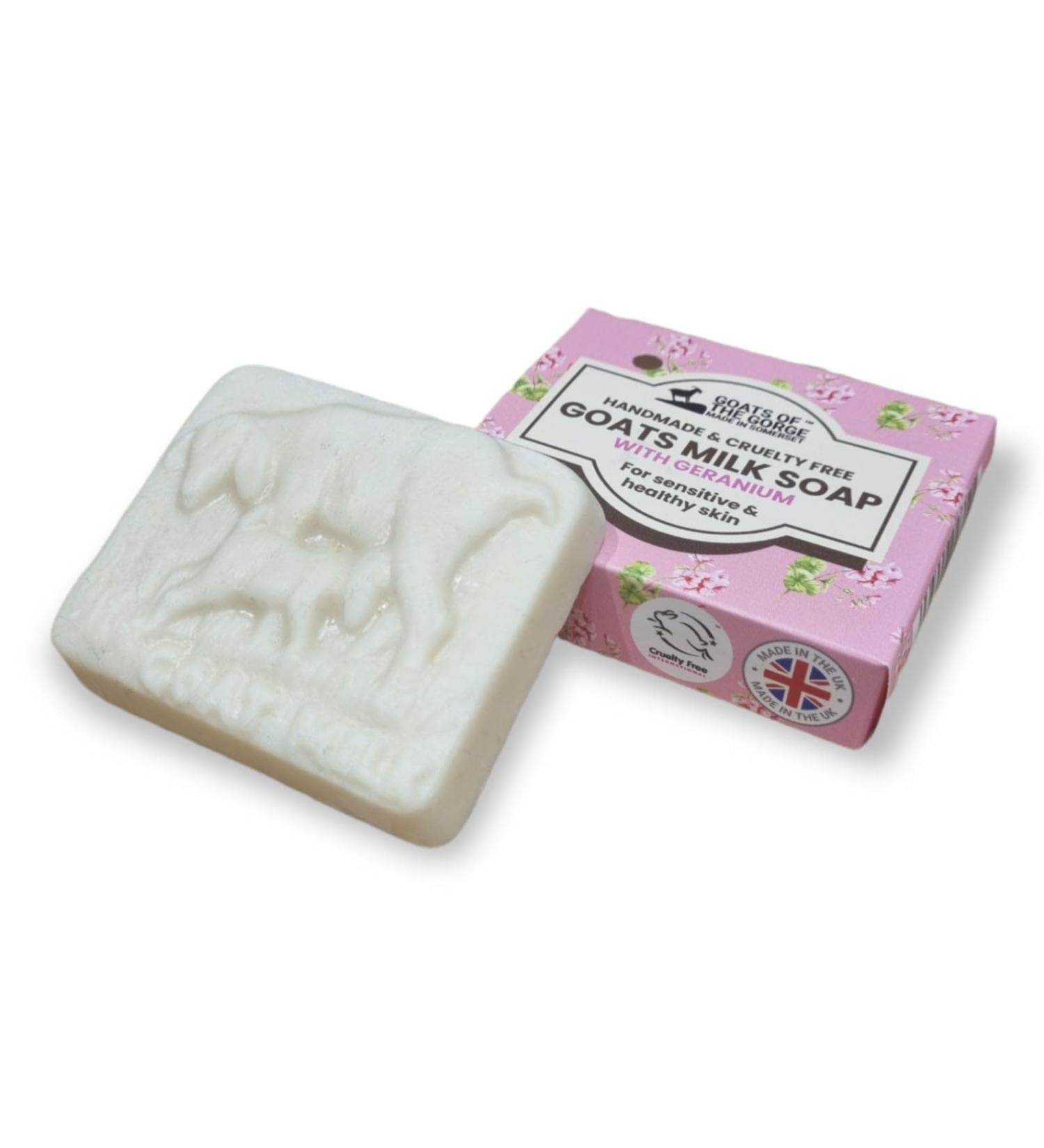 Goats Milk Soap (Geranium Essential Oil) - Buy Online on GoSupps.com