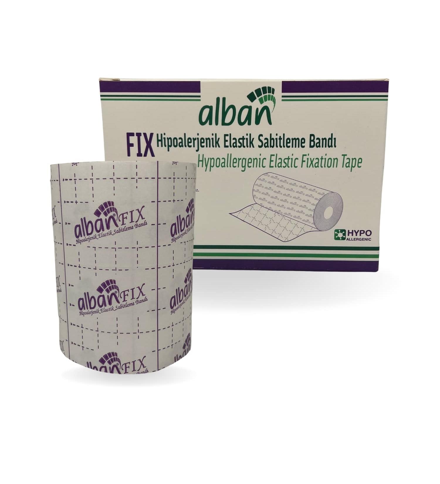 ALBAN Dressing Retention Tape 4 x 11 yds - Hypoallergenic Non-Woven Adhesive - Medical Fixation Tape for Wound Care - Buy Online on GoSupps.com