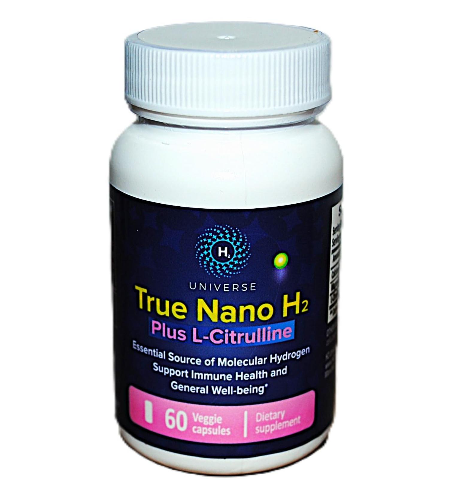 Buy True Nano H2 Plus L-Citrulline | Boost Energy & Antioxidant Power | 60 Capsules | International Shipping Available - Buy Online on GoSupps.com