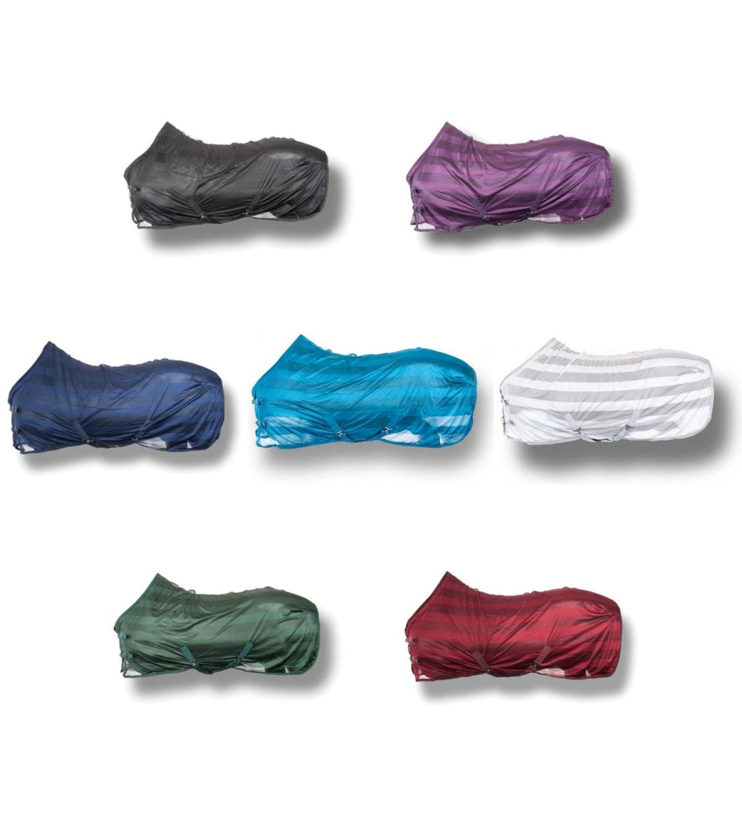 RL24 Flying Ceiling for Horses - Effective Insect Protection Eczema Blanket | Adjustable Breathable & Durable | Dark Blue 145cm - Buy Online on GoSupps.com