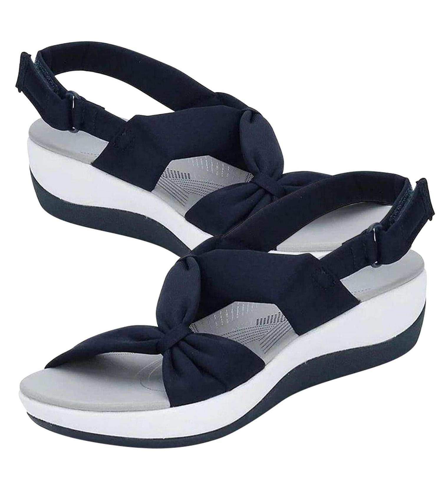 Lambo Women's Sandals - Orthopedic Foot Vault Support Adjustable Straps Ergonomic Sole for Walking & Hiking - 38 EU Blue - Buy Online on GoSupps.com