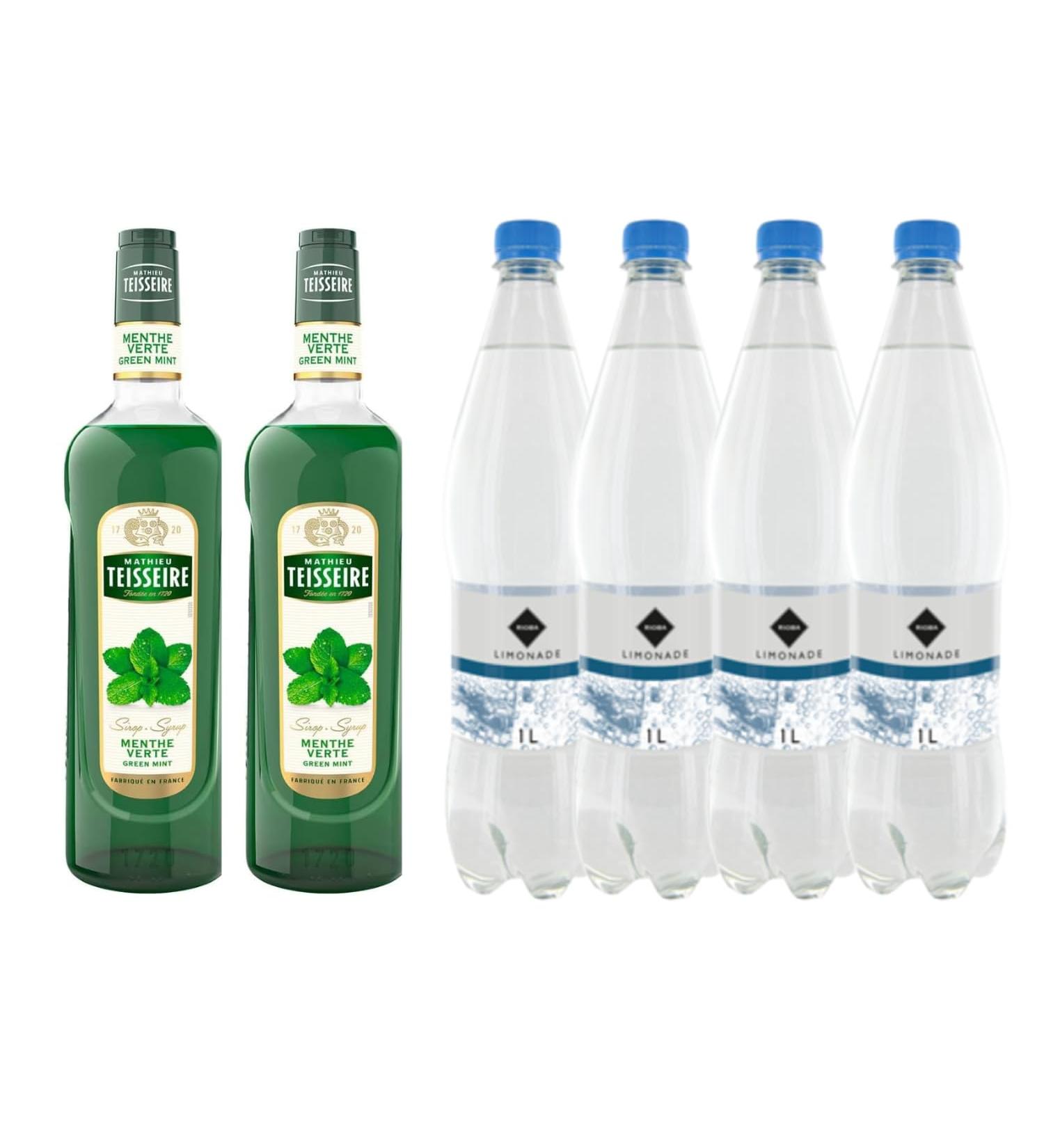  Wine And More Syrup & lemonade lot: Syrup Teisseire - Spearmint (2x1L) Lemonade Gilbert (4x1L) - Buy Online on GoSupps.com