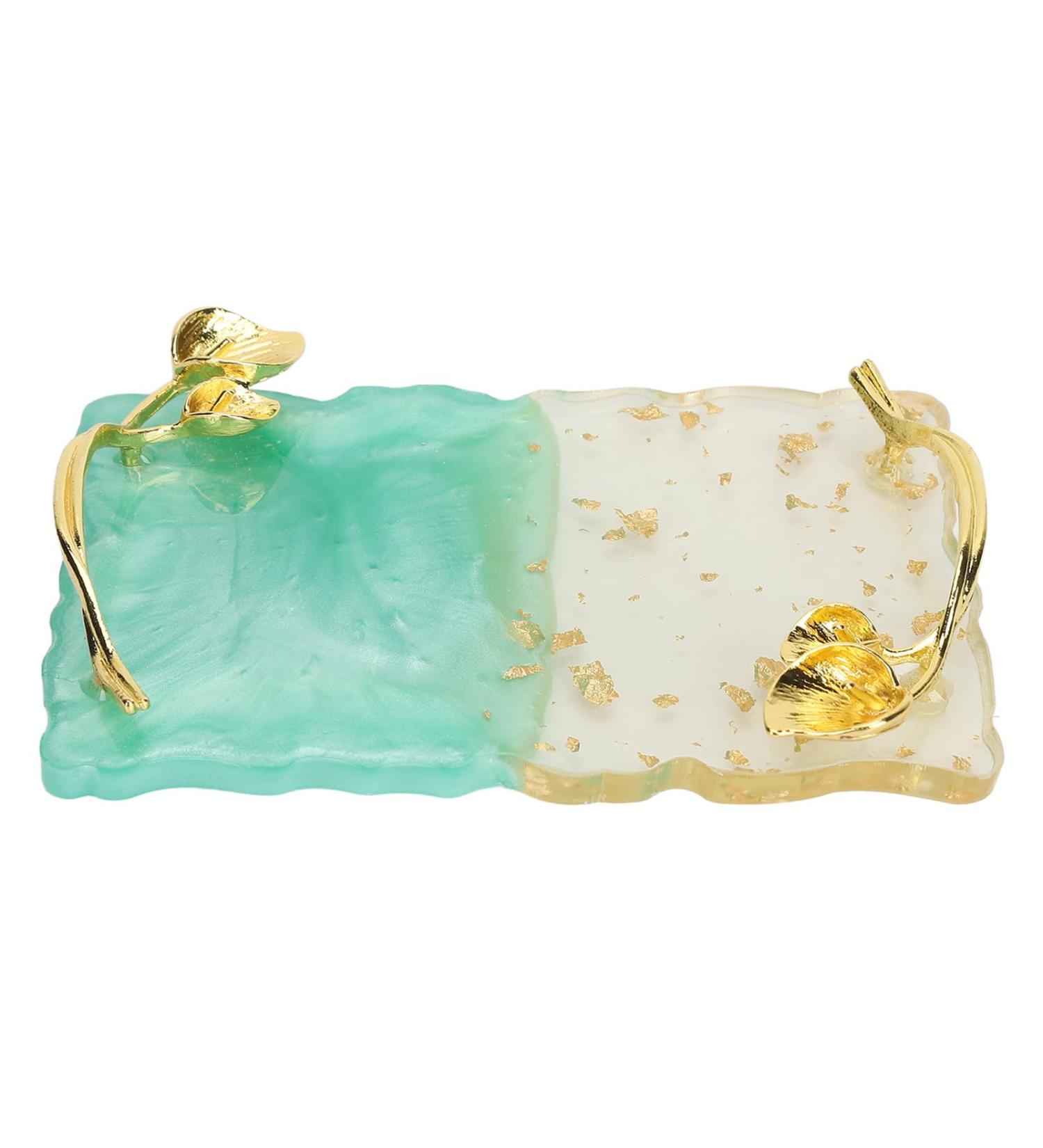  SyangKaitian Nail polish mixing palette - Color mixing tray - Gold rim - Resin nail holder - Resin nail art palette - Makeup tray - Boa - Buy Online on GoSupps.com