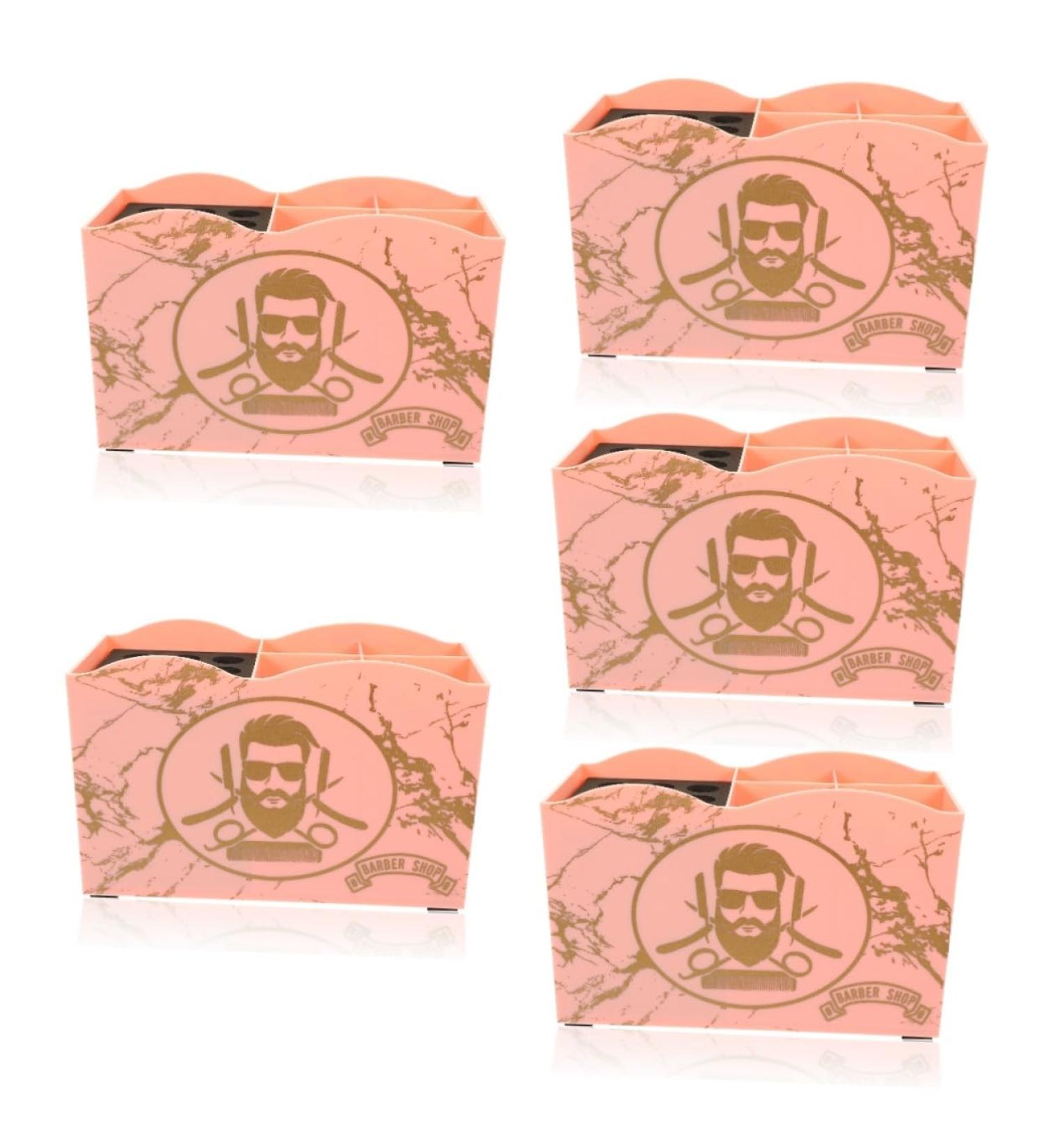 Minkissy 5-Piece Hairdressing Scissors Stand Organizer - Desktop Hair Cutting Tool & Comb Storage for Salons - Buy Online on GoSupps.com