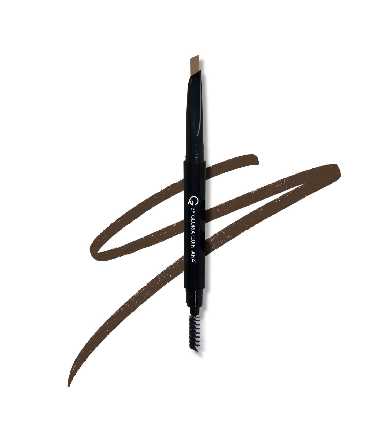 GQ Eyebrow Pencil Medium Brown - Retractable Dual-Sided Brow Tool | Long Lasting Waterproof | Create Natural Look | International Shipping Available - Buy Online on GoSupps.com