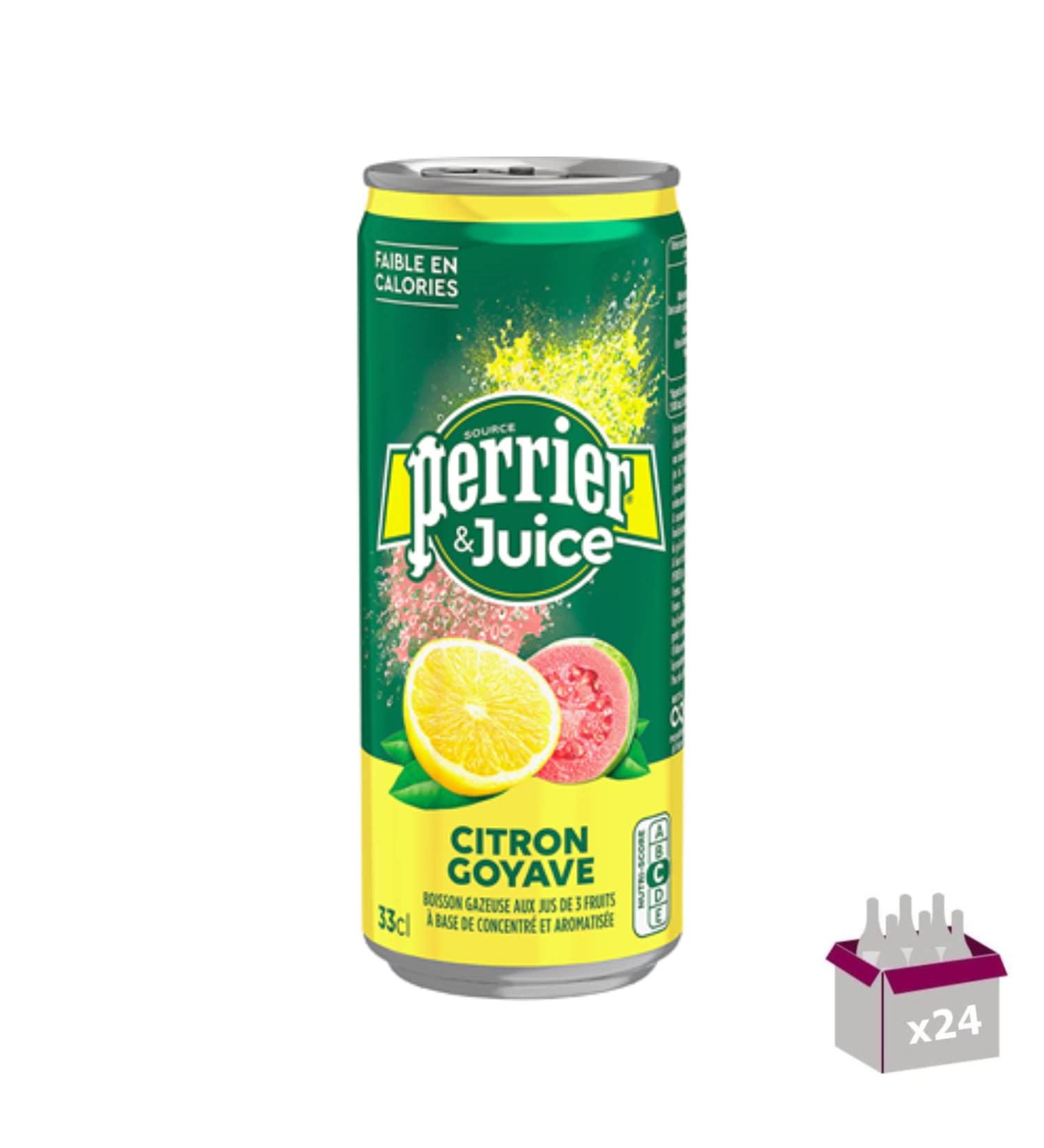 Perrier Water Lemon Guava 24 x 33cl