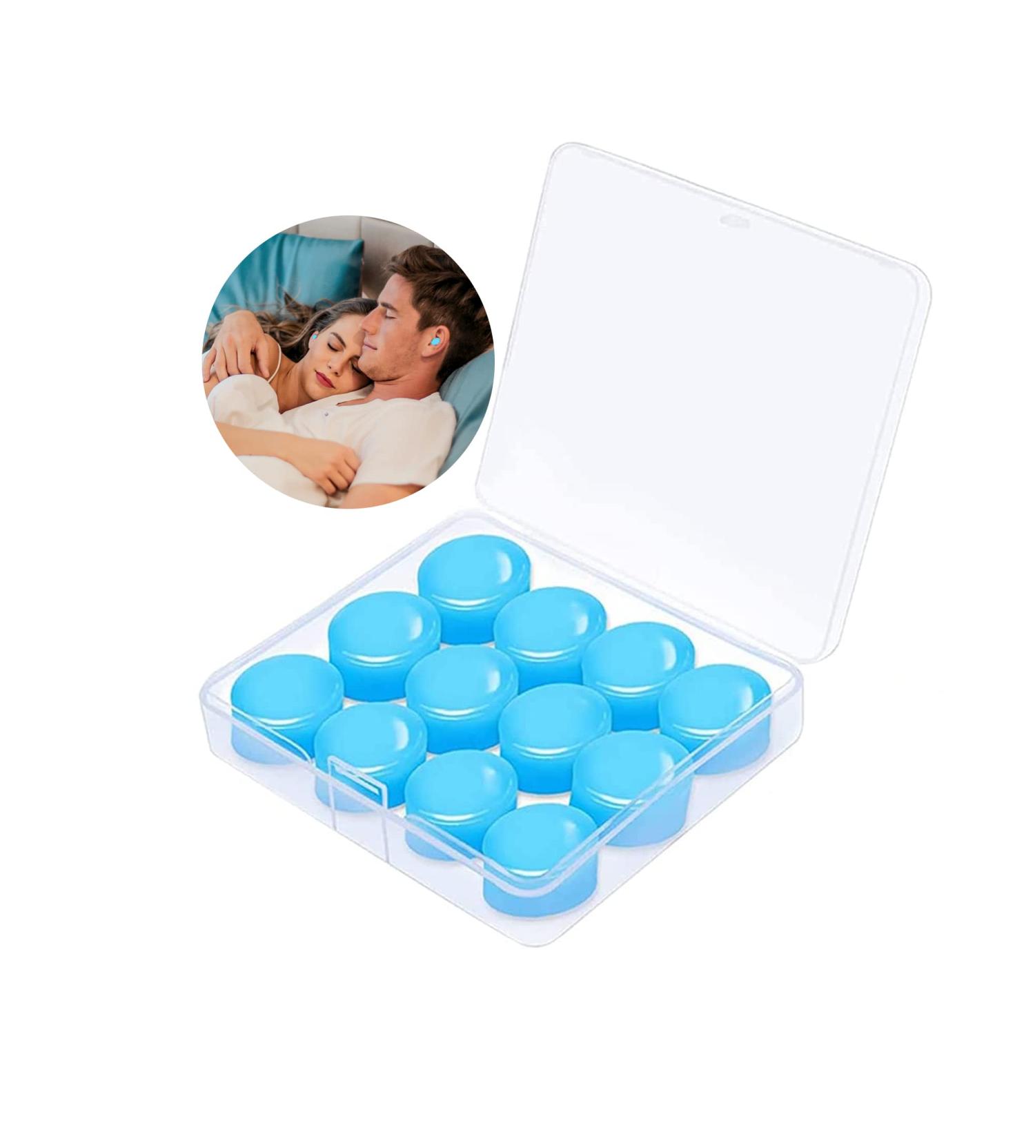 Buy 6 Pairs Silicone Earplugs - Waterproof Reusable | Noise Suppression for Sleeping Swimming & Hearing Protection for Adults & Kids - Buy Online on GoSupps.com