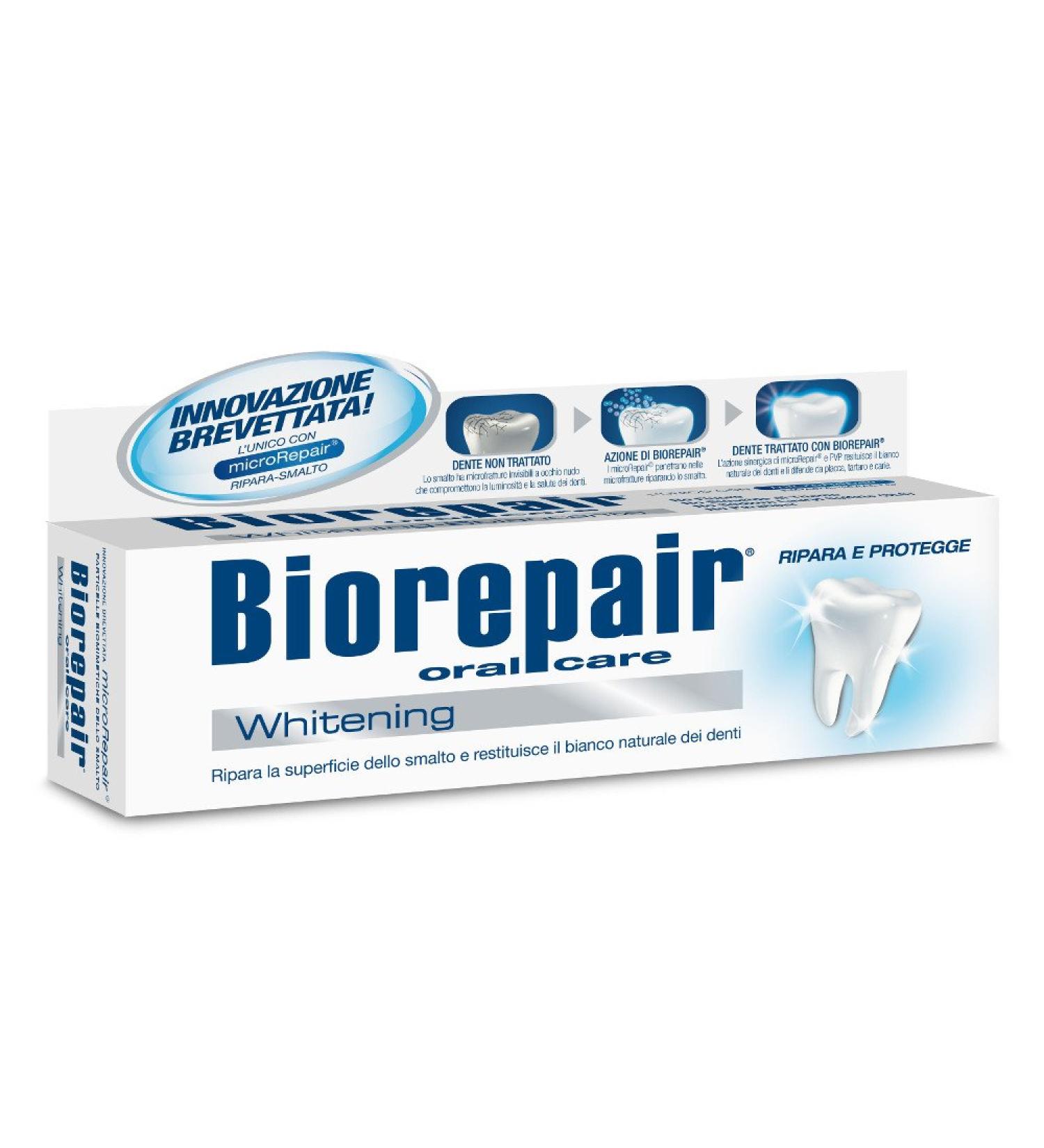 Biorepair Oral Care Whitening 75ml - Advanced Tooth Whitening & Repair | International Shipping Available - Buy Online on GoSupps.com