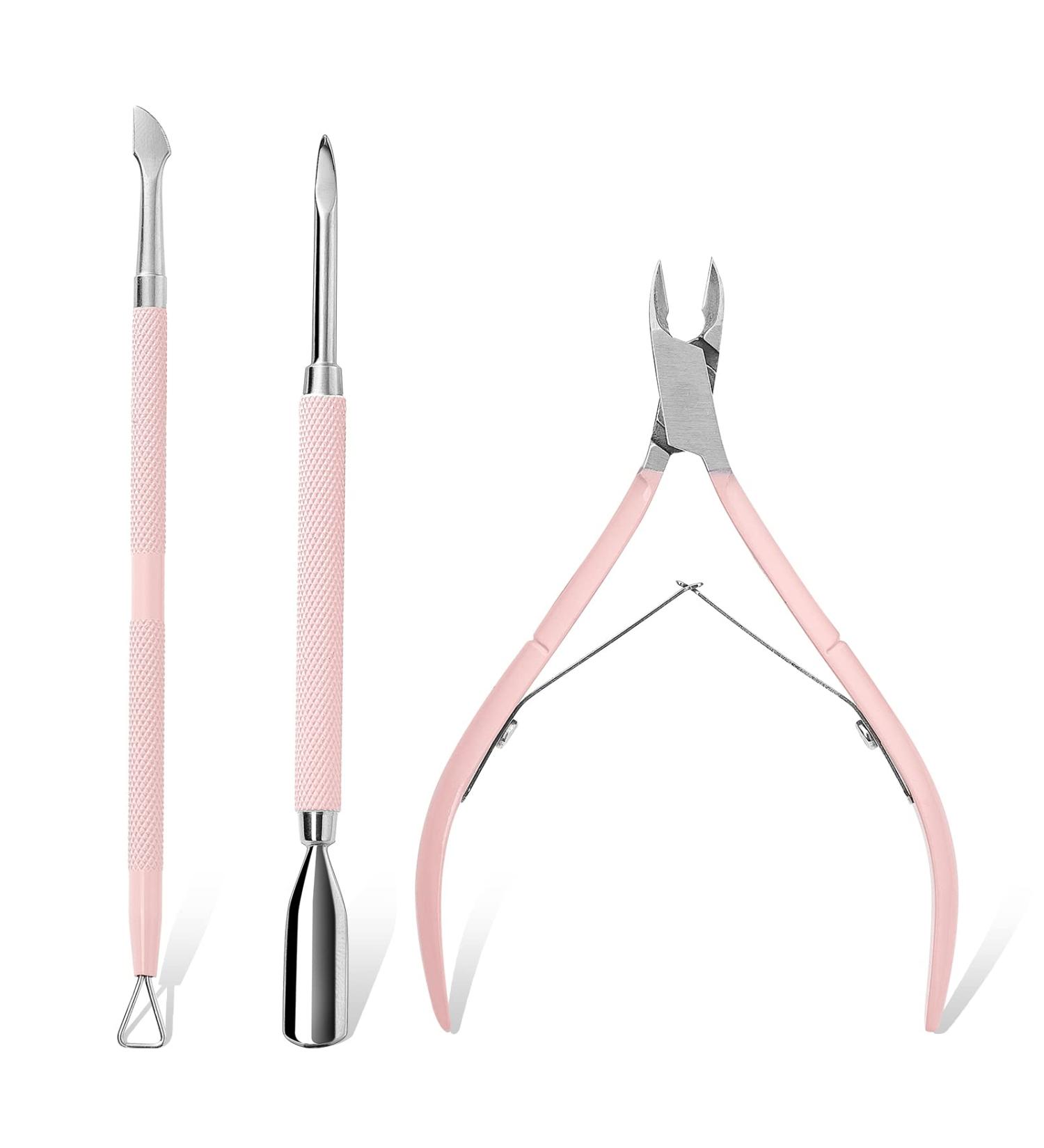 Makartt Cuticle Trimmer and Pusher Set - Professional Stainless Steel Pedicure and Manicure Tools 3pcs - Buy Online on GoSupps.com