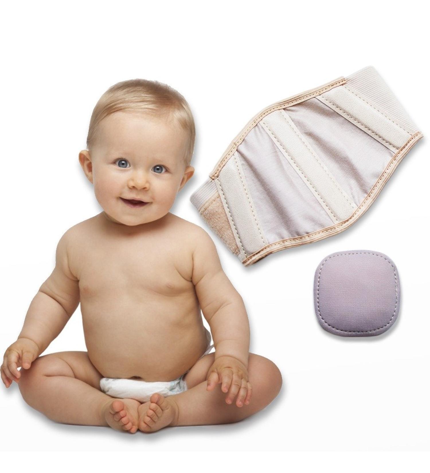 Umbilical Baby Hernia Belt. Child and Infant Navel Hernia Truss Support. Medical. M (15.7" - 17.7" - 40-45 cm )