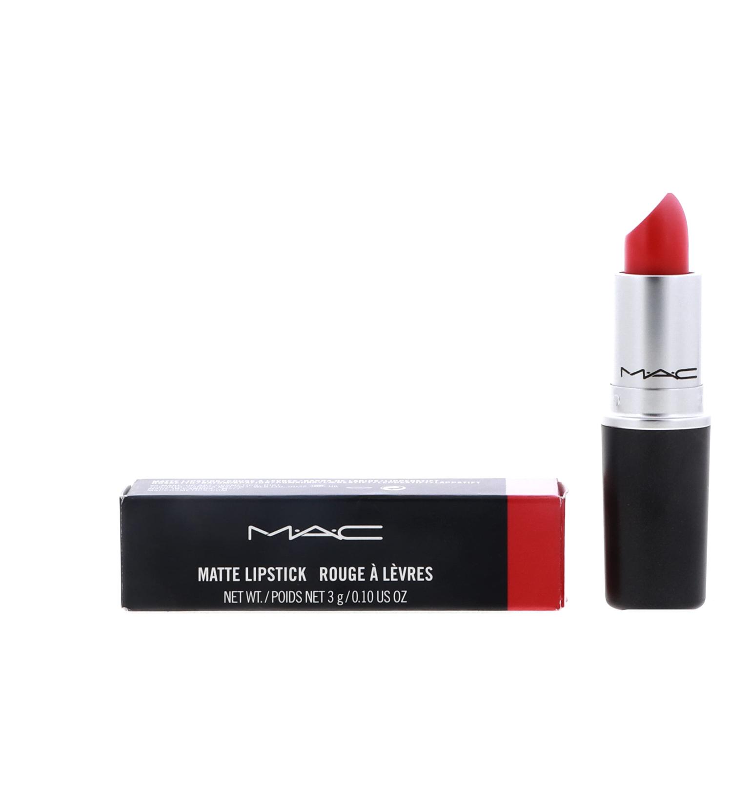MAC Lady Danger Matte Lipstick - Bold Red Shade for Stunning Lips - Buy Online on GoSupps.com