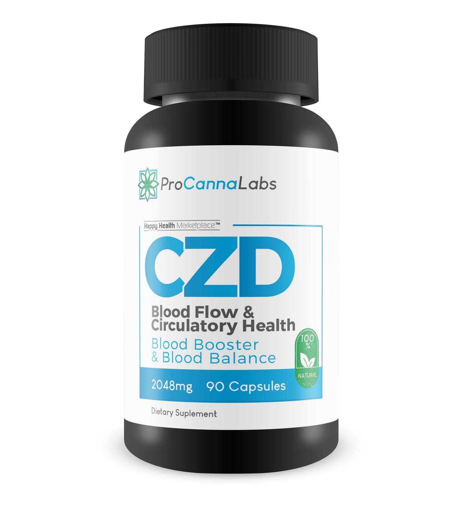 CDZ Supplement Vitamin C D and Zinc Plus Herbs - Our Best Vitamin C D Zinc Blood Booster for Blood Balance & Blood Flow - C Z D Blood Flow & Circulatory Health - Pro Canna Labs Gummies Capsules - Buy Online on GoSupps.com
