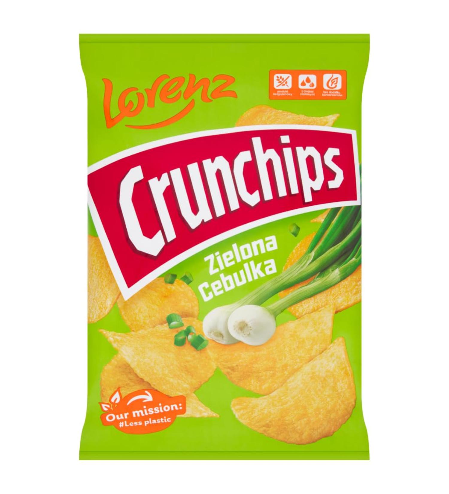 Lorenz Crunchips Green Onion 140 g