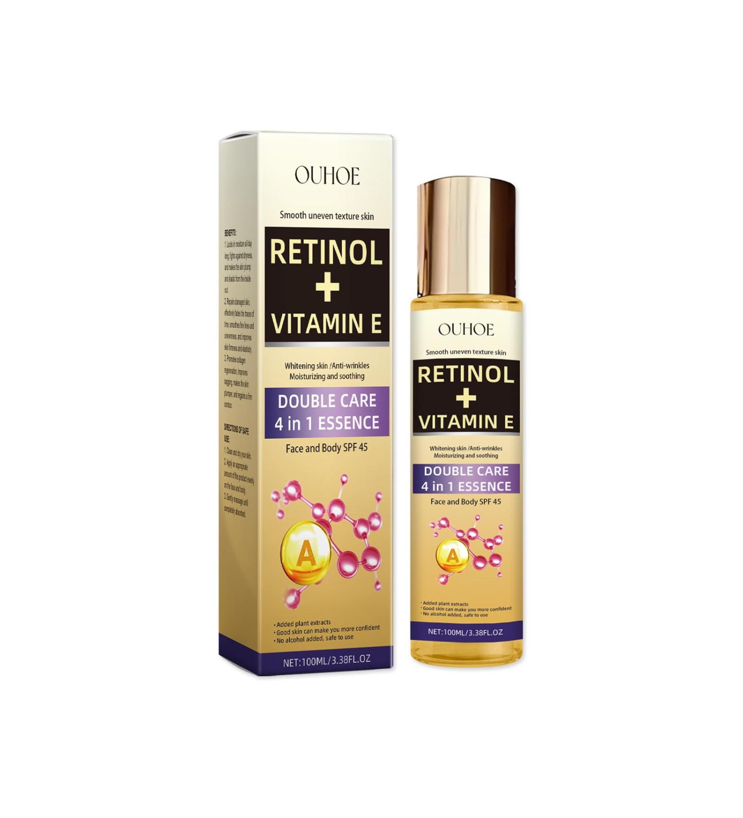 Retinol Vitamin E Face Serum - 4 in 1 Essence
