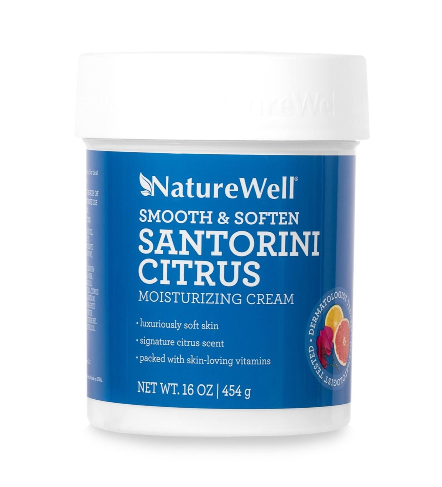 NATURE WELL Santorini Citrus Moisturizing Cream | Smooth & Soften Face, Body & Hands | Vitamin-Enriched Formula | 16 Oz - Buy Online on GoSupps.com