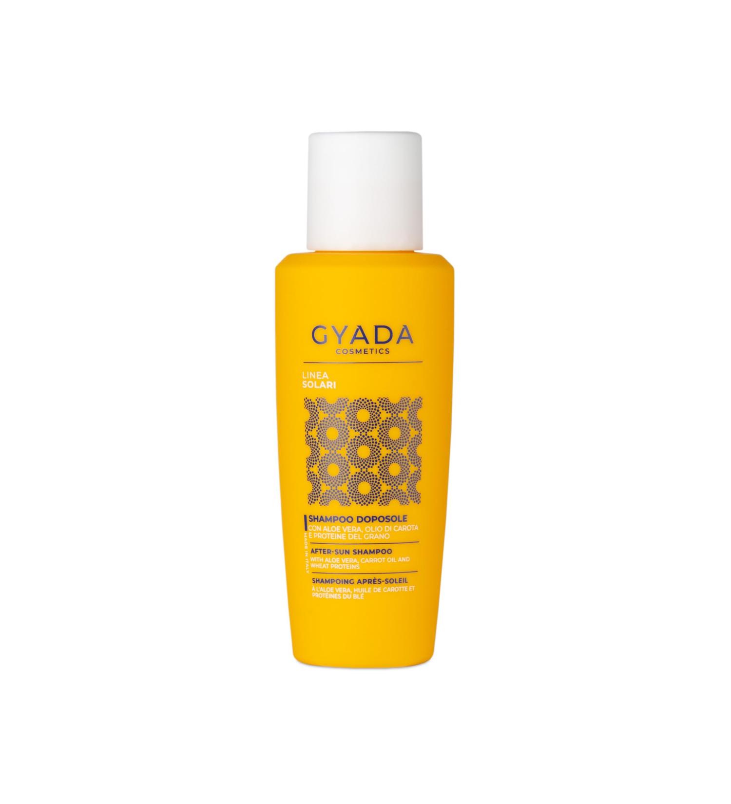GYADA COSMETICS GYADA COSMETICS After sun shampoo moisturizing shampoo for frequent washing removes salt chlorine sand and sun protection based on aloe vera carrot oil and protein
