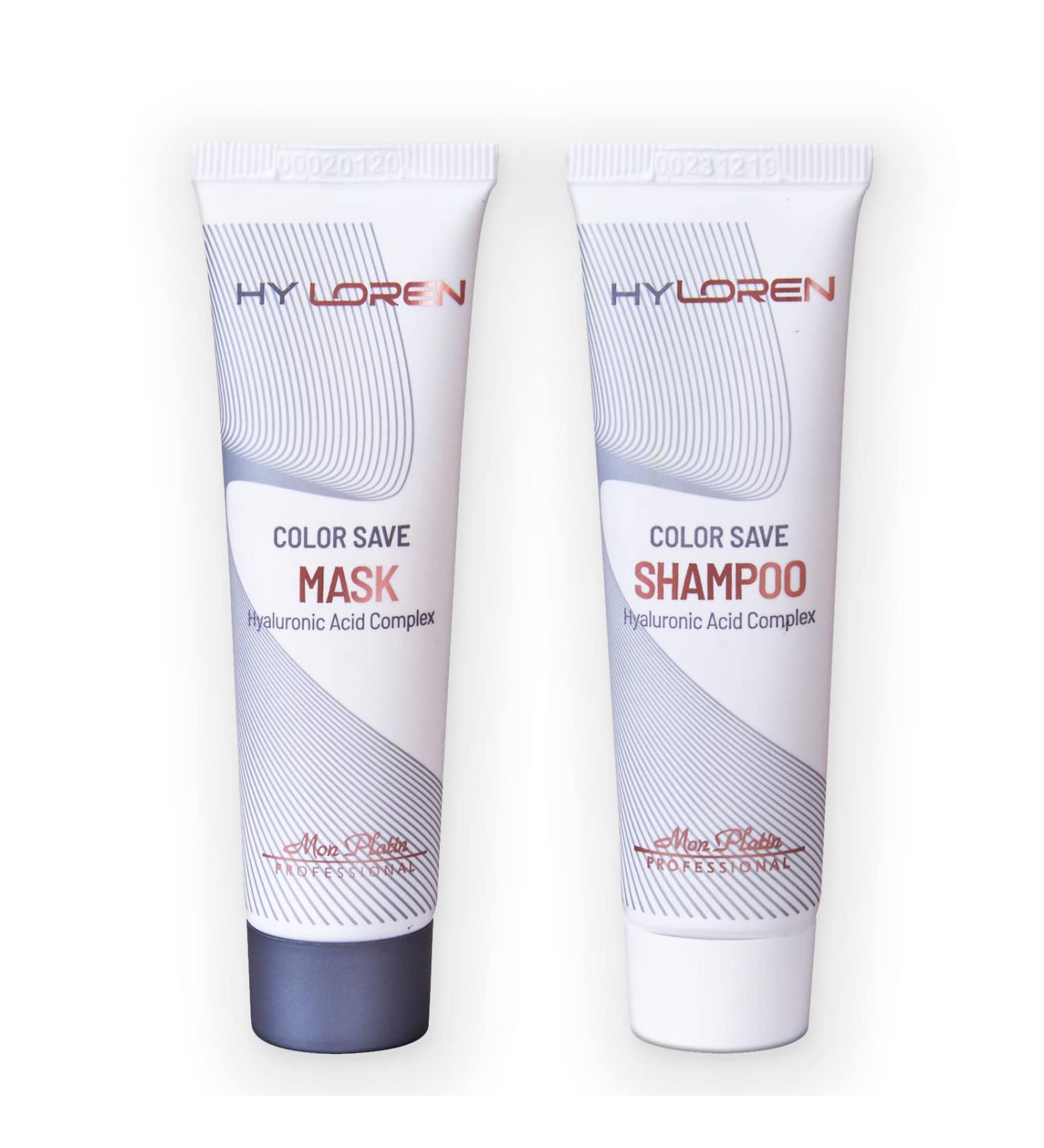 Hy Loren Professional Smoother Hair Mask and Shampoo with Hyaluronic Acid - Smooth Conditioner for Dry Hair Treatments for Dry Damaged Hair 30ml